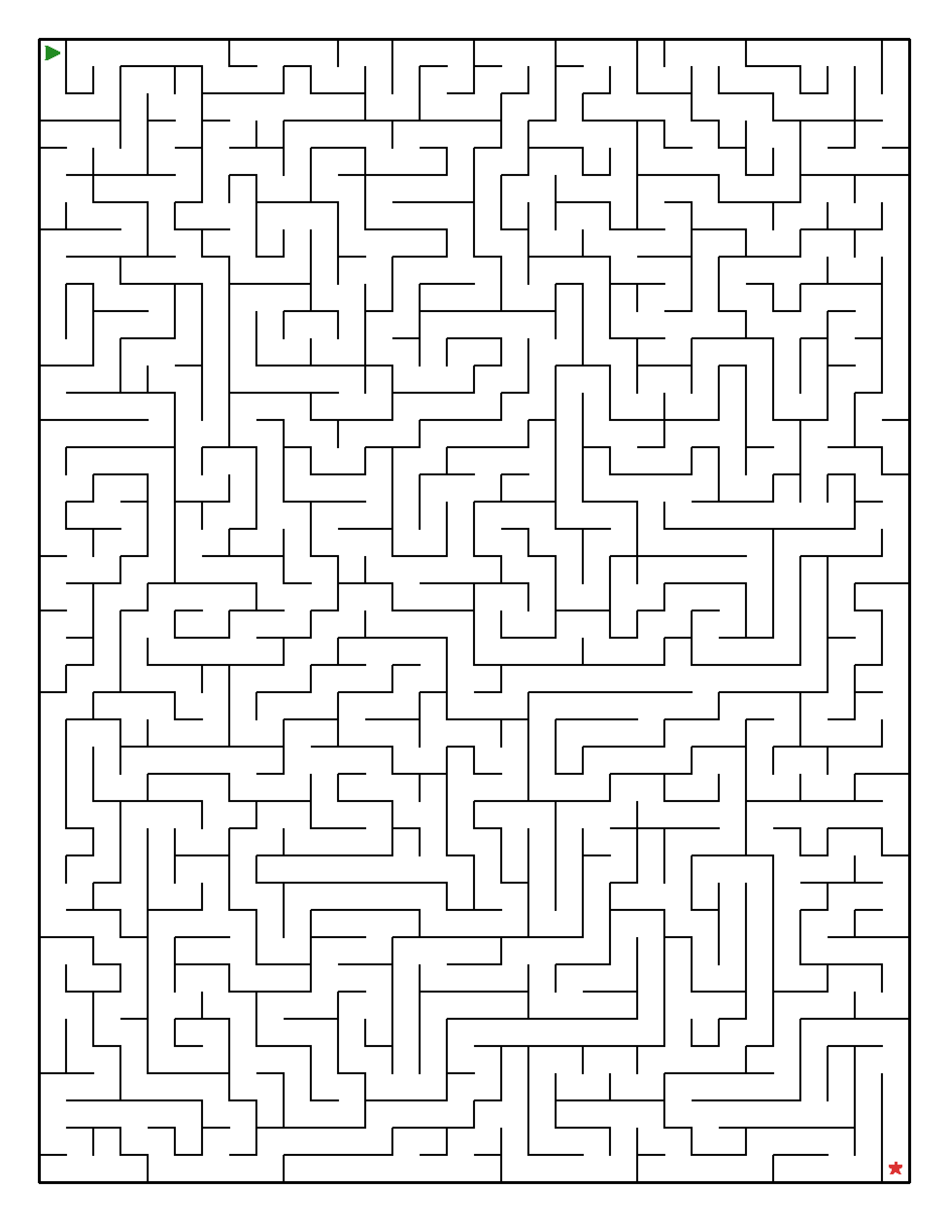 Labyrinth-Rätsel Labyrinth (leicht) für Erwachsene aus der Kategorie Labyrinth - kostenlos ausdrucken