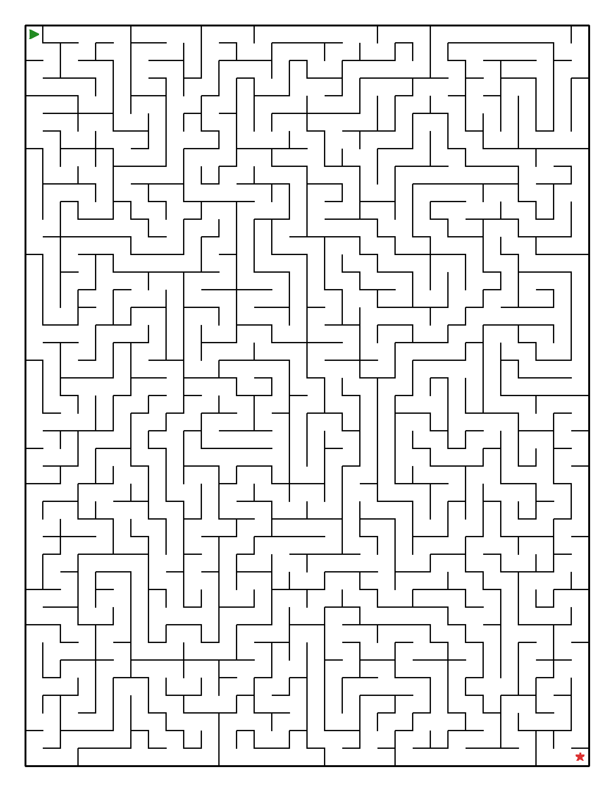 Labyrinth-Rätsel Labyrinth (leicht) für Erwachsene aus der Kategorie Labyrinth - kostenlos ausdrucken