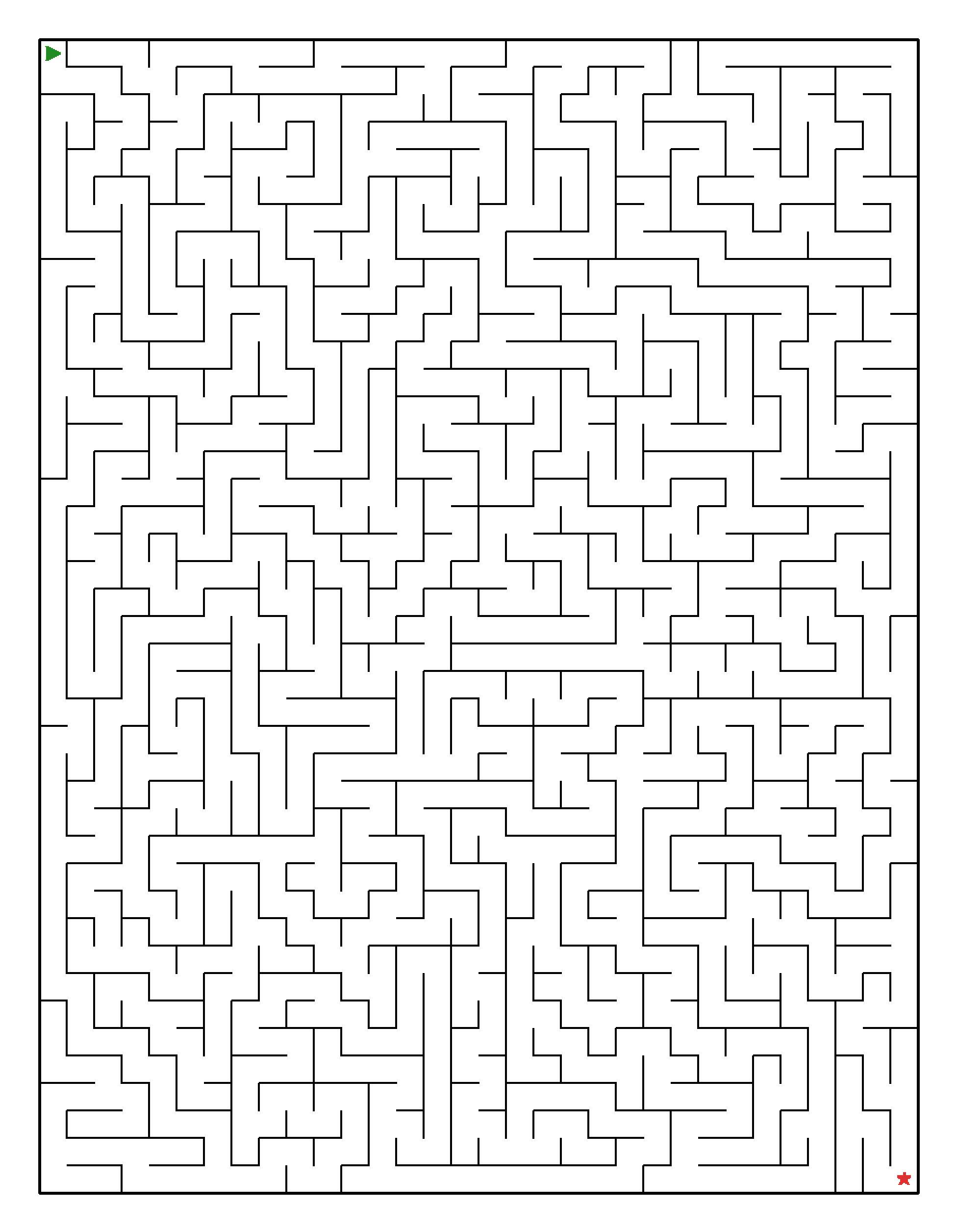 Labyrinth-Rätsel Labyrinth (leicht) für Erwachsene aus der Kategorie Labyrinth - kostenlos ausdrucken