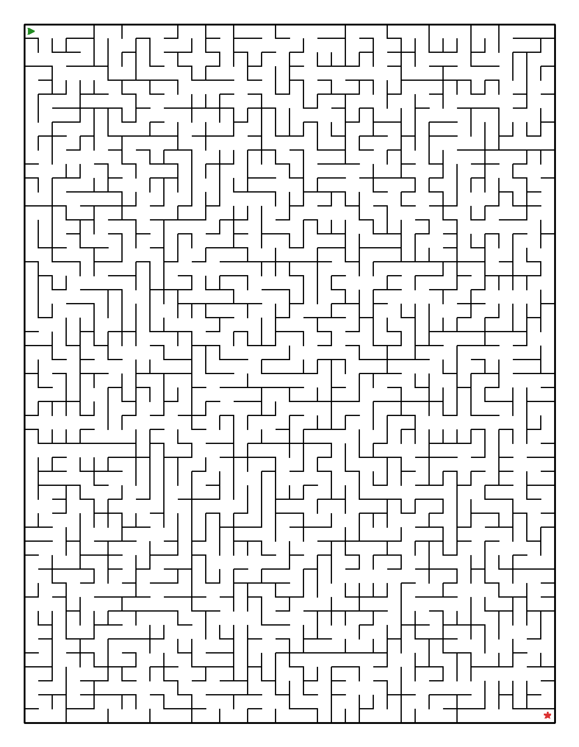 Labyrinth-Rätsel Labyrinth (mittel) für Erwachsene aus der Kategorie Labyrinth - kostenlos ausdrucken