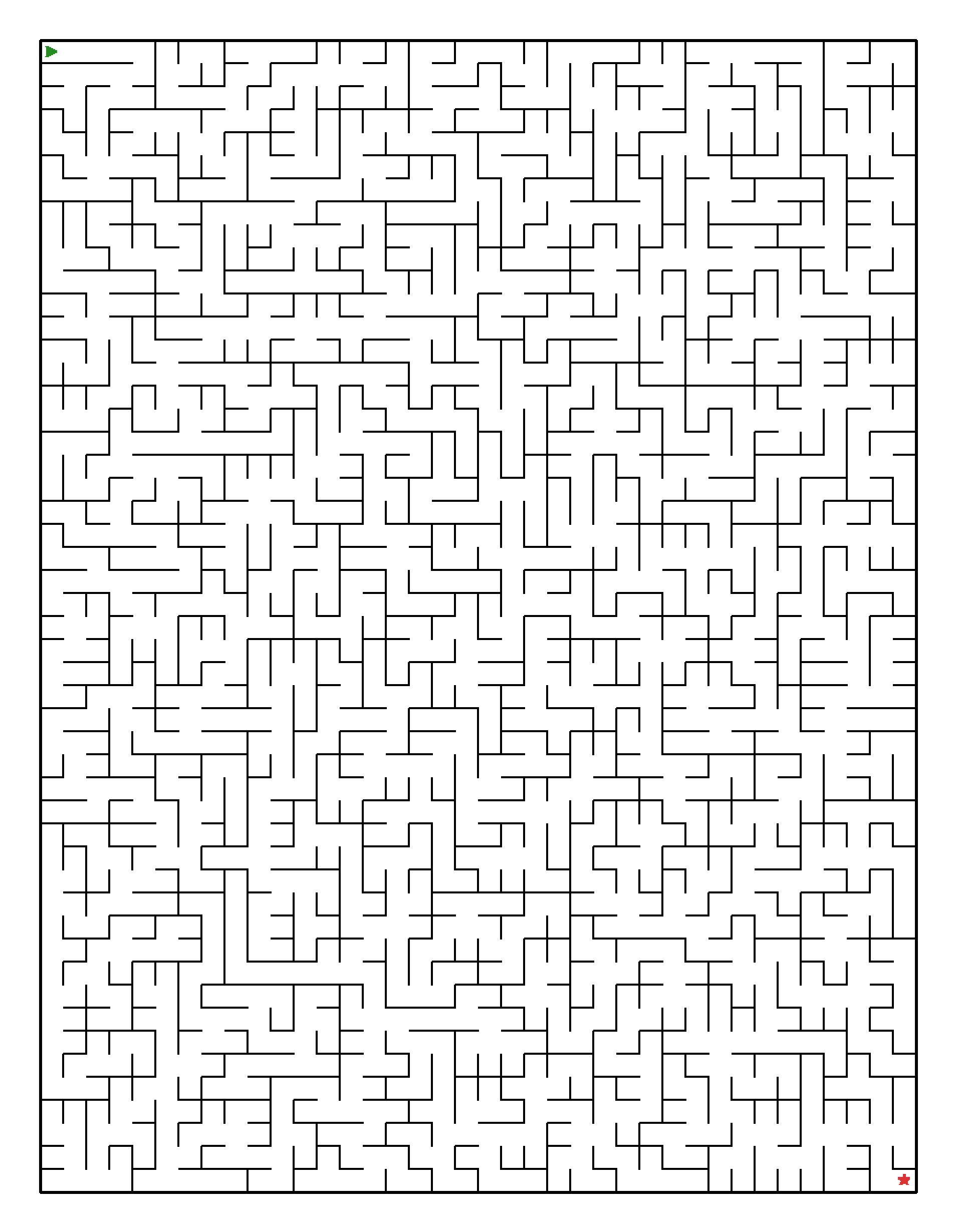 Labyrinth-Rätsel Labyrinth (mittel) für Erwachsene aus der Kategorie Labyrinth - kostenlos ausdrucken