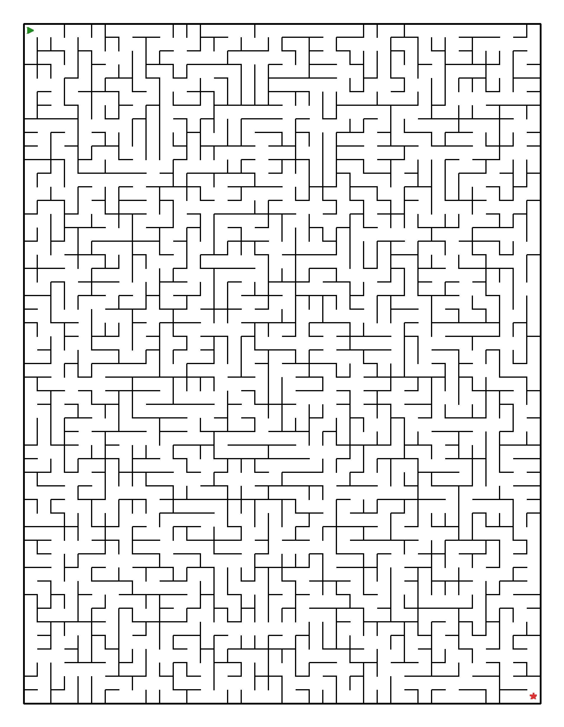 Labyrinth-Rätsel Labyrinth (mittel) für Erwachsene aus der Kategorie Labyrinth - kostenlos ausdrucken