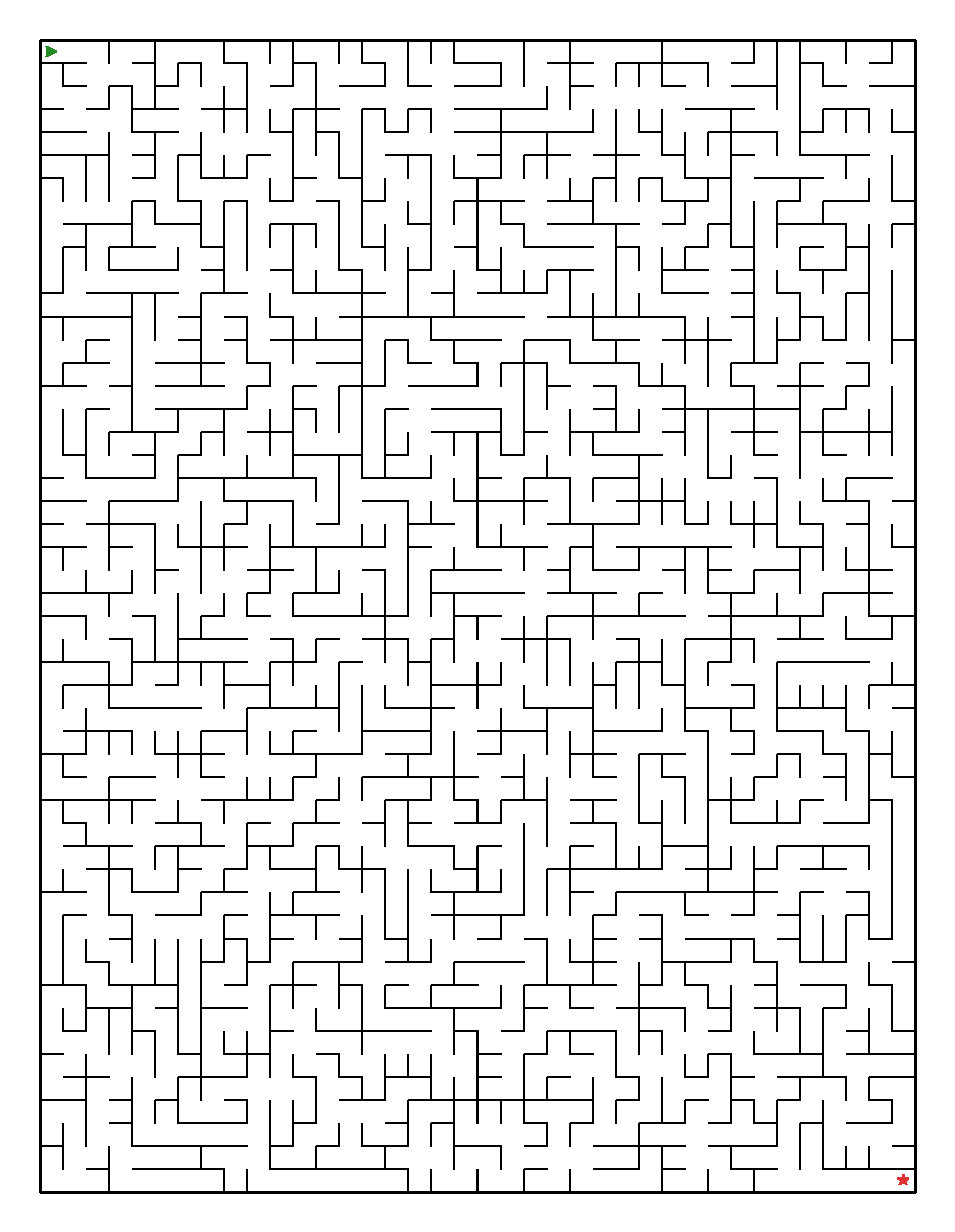 Labyrinth-Rätsel Labyrinth (mittel) für Erwachsene aus der Kategorie Labyrinth - kostenlos ausdrucken