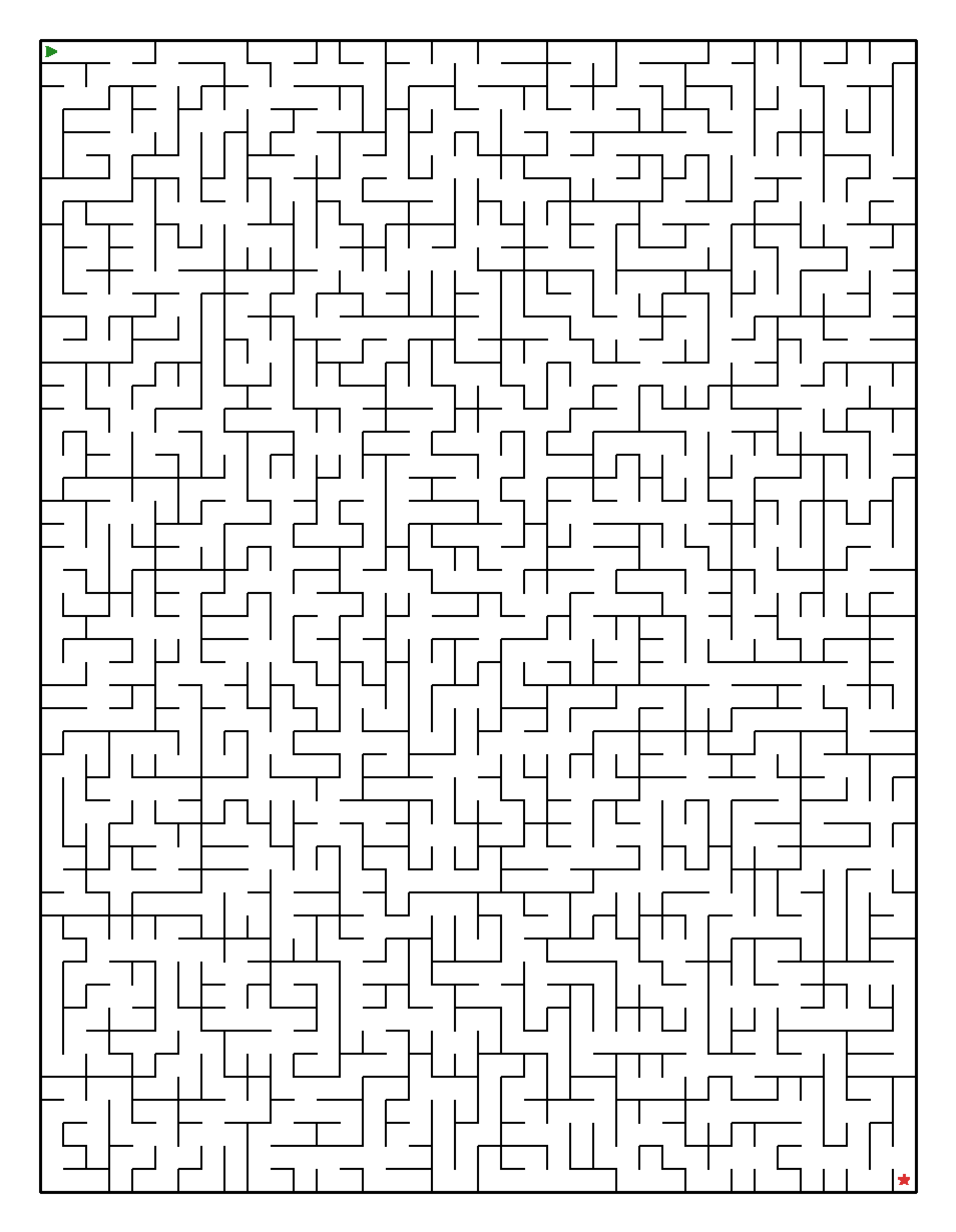 Labyrinth-Rätsel Labyrinth (mittel) für Erwachsene aus der Kategorie Labyrinth - kostenlos ausdrucken