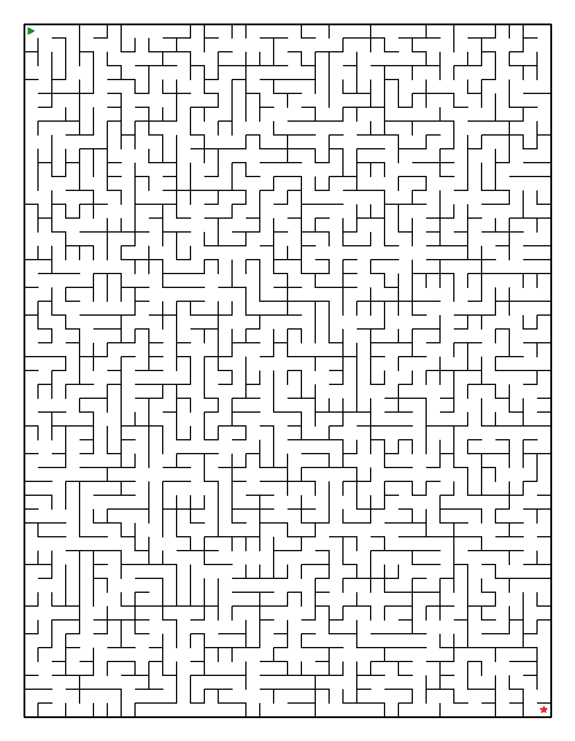 Labyrinth-Rätsel Labyrinth (mittel) für Erwachsene aus der Kategorie Labyrinth - kostenlos ausdrucken