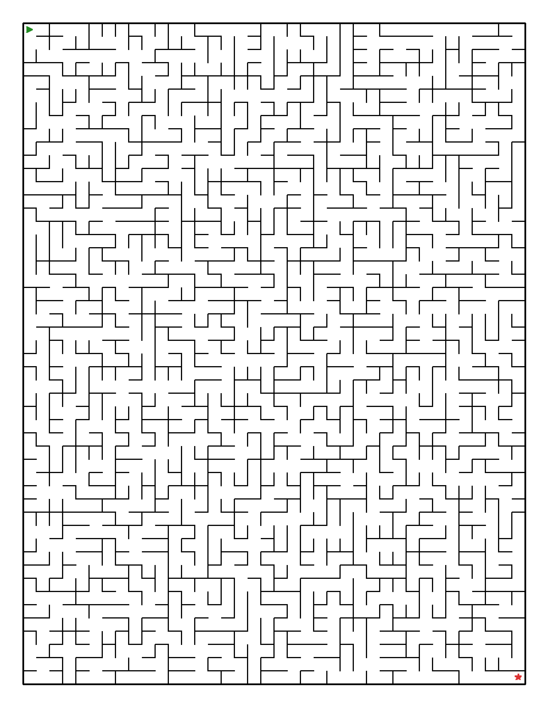 Labyrinth-Rätsel Labyrinth (mittel) für Erwachsene aus der Kategorie Labyrinth - kostenlos ausdrucken