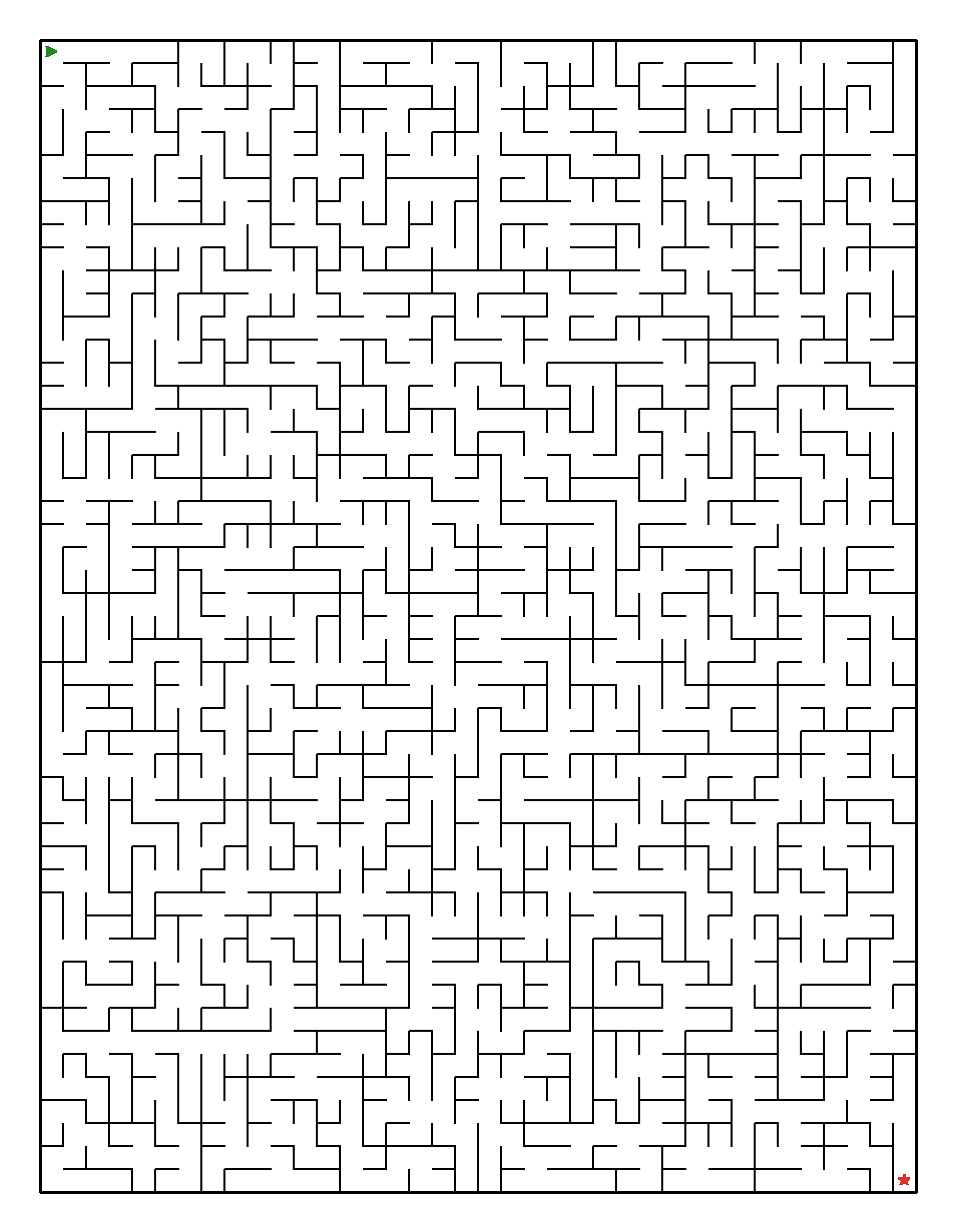 Labyrinth-Rätsel Labyrinth (mittel) für Erwachsene aus der Kategorie Labyrinth - kostenlos ausdrucken