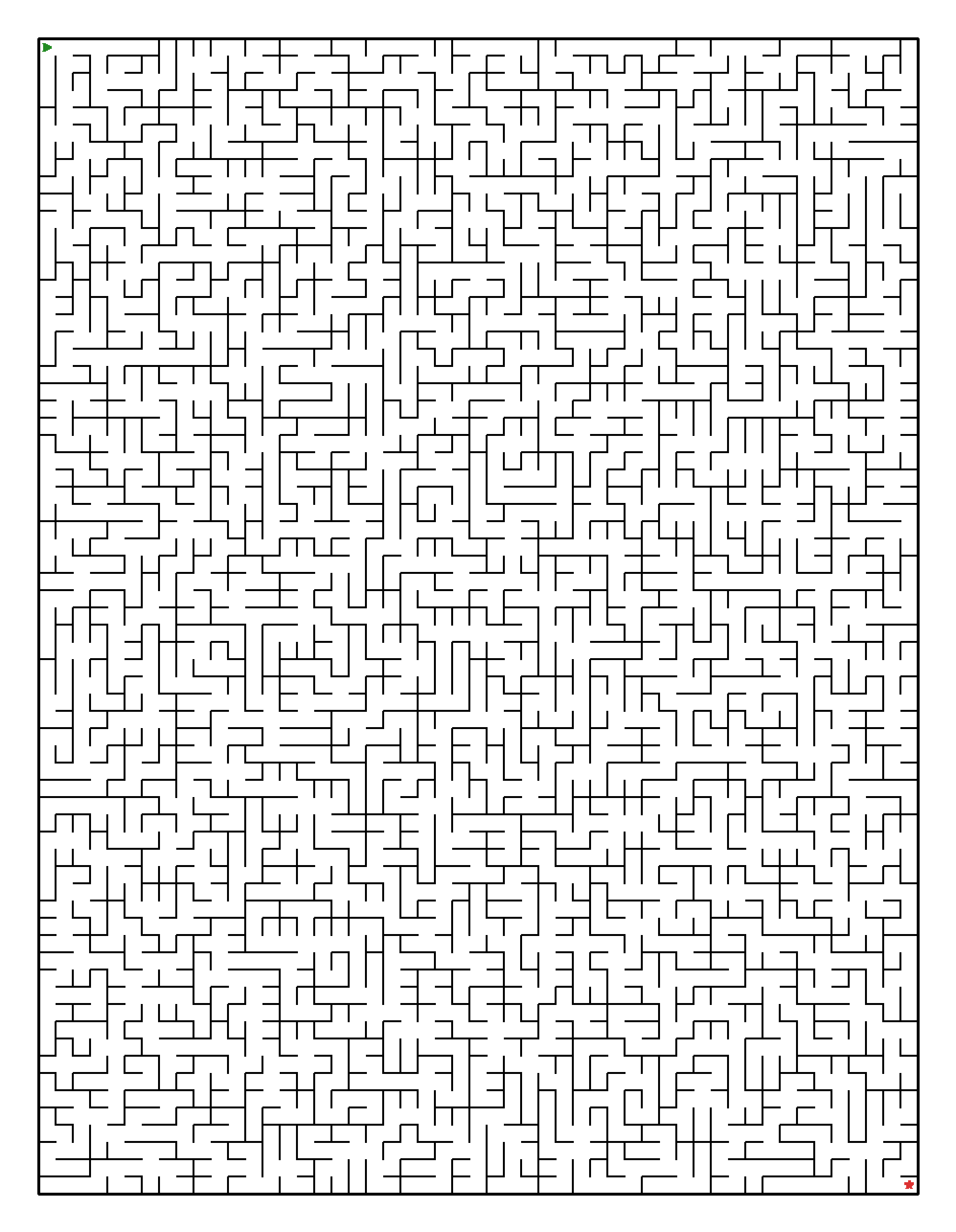 Labyrinth-Rätsel Labyrinth (schwer) für Erwachsene aus der Kategorie Labyrinth - kostenlos ausdrucken