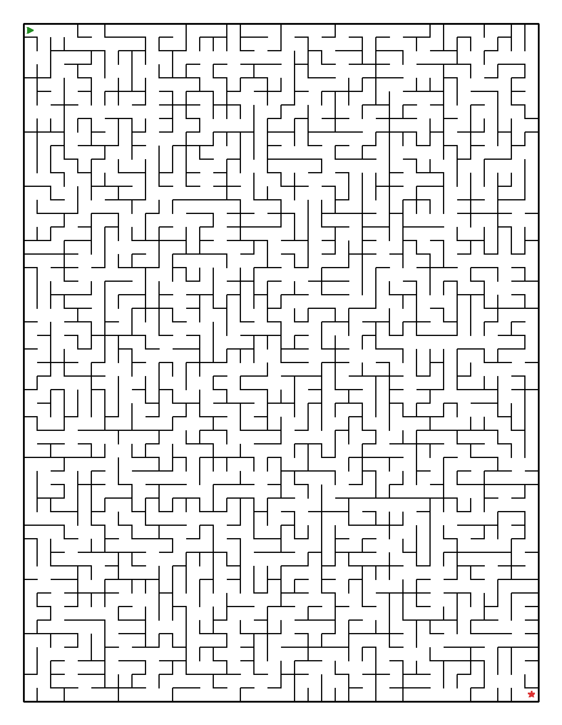 Labyrinth-Rätsel Labyrinth (mittel) für Erwachsene aus der Kategorie Labyrinth - kostenlos ausdrucken