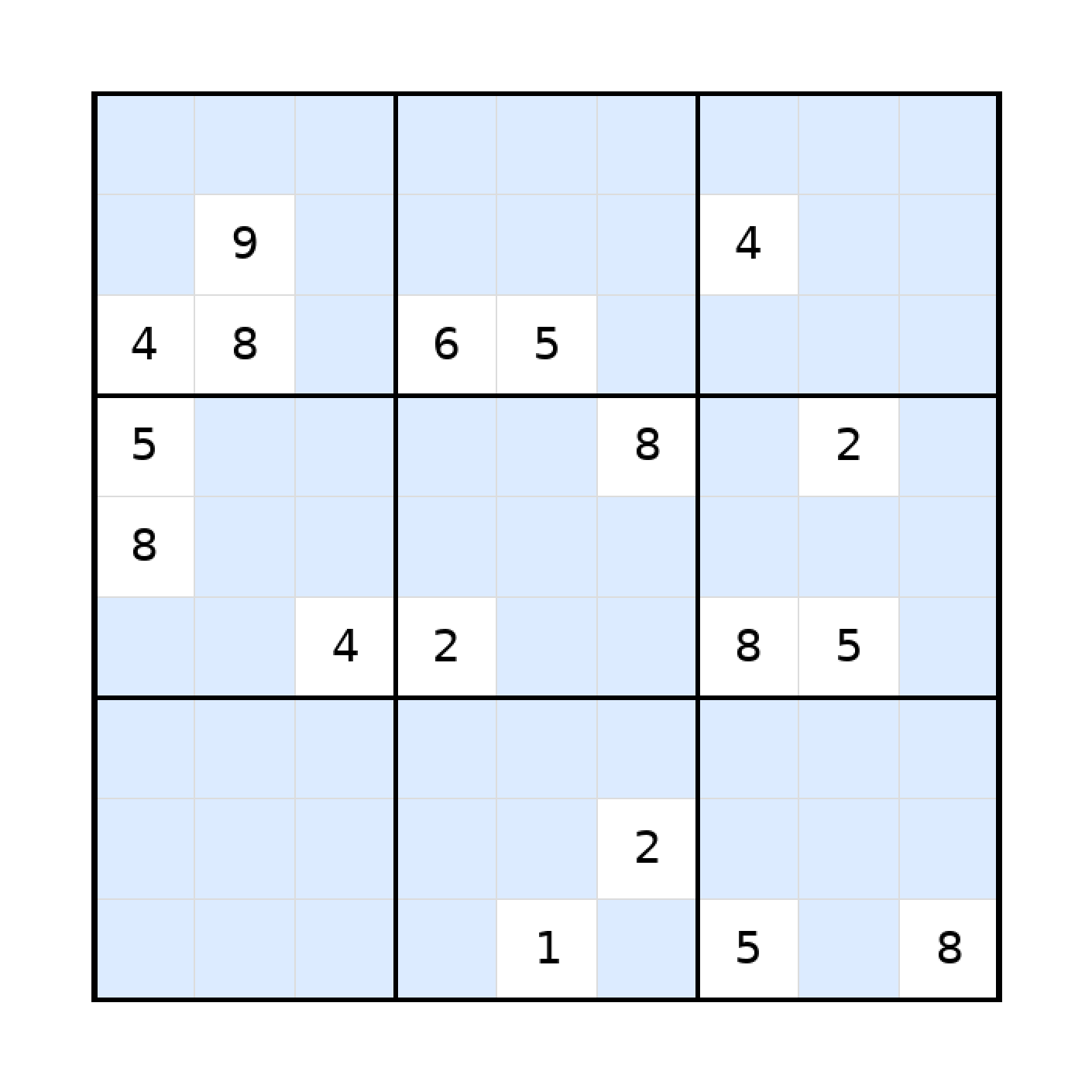 Sudoku-Rätsel Sudoku 9x9 (schwer) für Erwachsene aus der Kategorie Sudoku - kostenlos ausdrucken