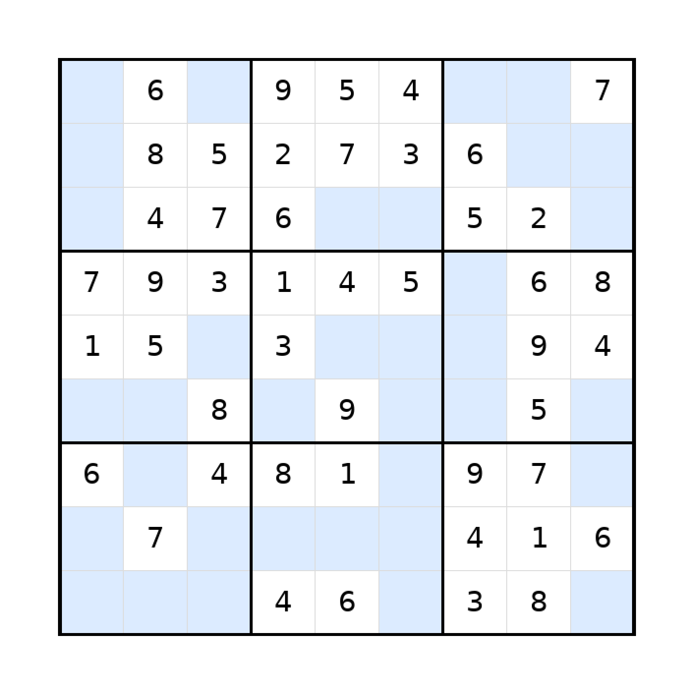 Sudoku-Rätsel Sudoku 9x9 (leicht) für Erwachsene aus der Kategorie Sudoku - kostenlos ausdrucken