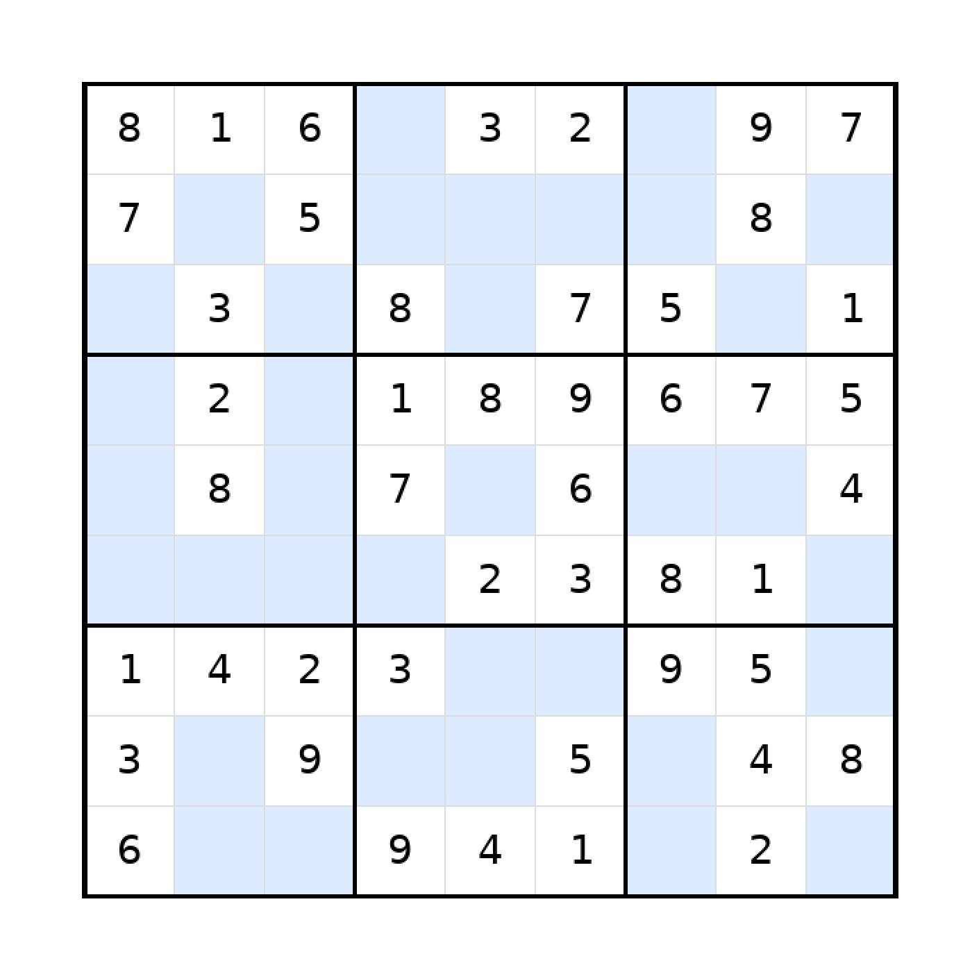 Sudoku-Rätsel Sudoku 9x9 (leicht) für Erwachsene aus der Kategorie Sudoku - kostenlos ausdrucken