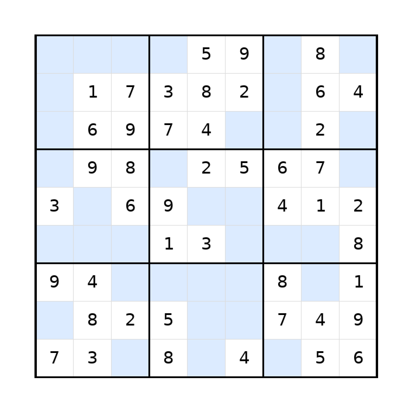 Sudoku-Rätsel Sudoku 9x9 (leicht) für Erwachsene aus der Kategorie Sudoku - kostenlos ausdrucken