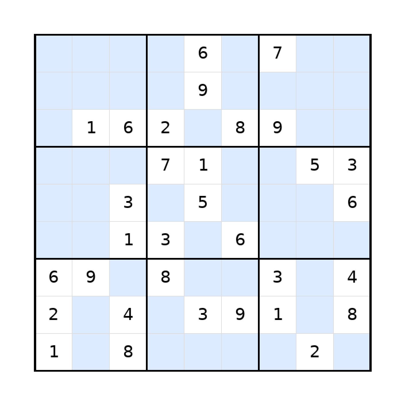 Sudoku-Rätsel Sudoku 9x9 (mittel) für Erwachsene aus der Kategorie Sudoku - kostenlos ausdrucken