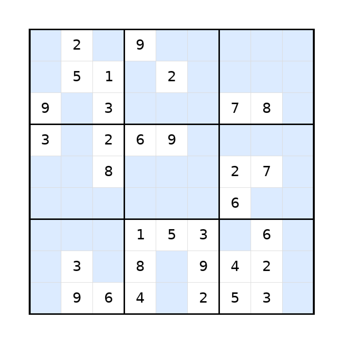 Sudoku-Rätsel Sudoku 9x9 (mittel) für Erwachsene aus der Kategorie Sudoku - kostenlos ausdrucken