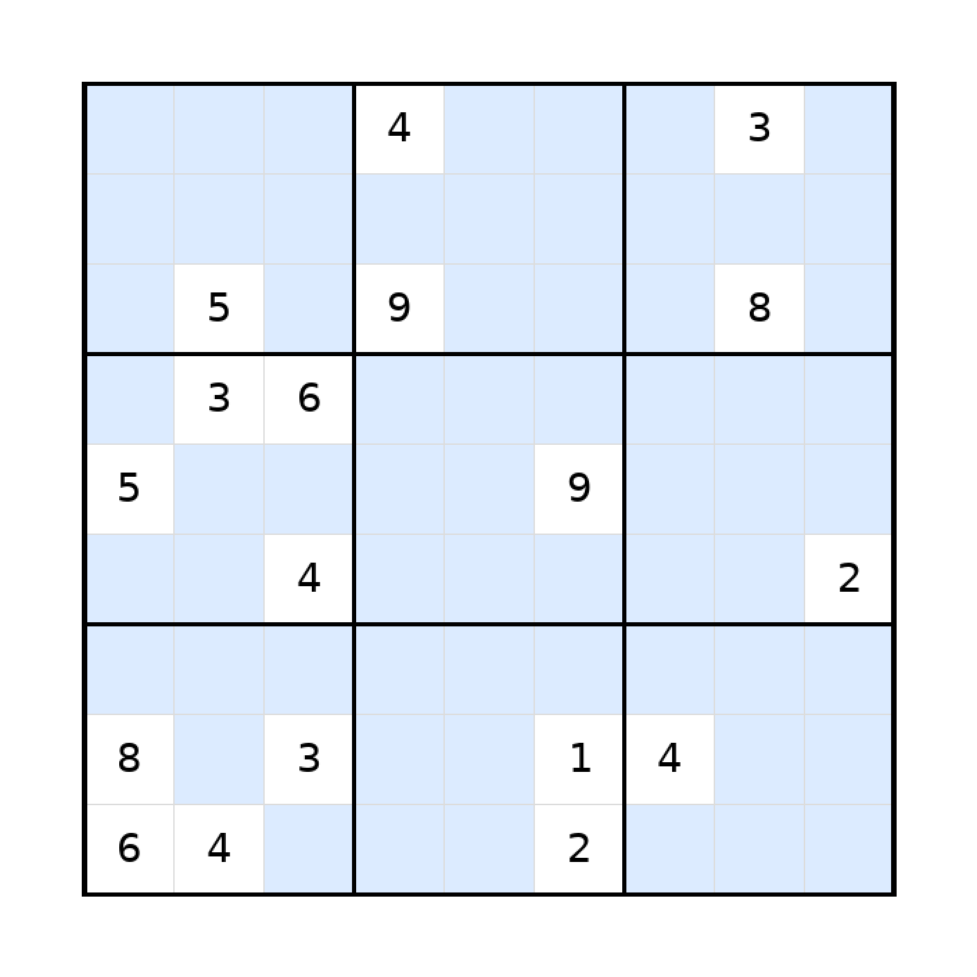 Sudoku-Rätsel Sudoku 9x9 (schwer) für Erwachsene aus der Kategorie Sudoku - kostenlos ausdrucken
