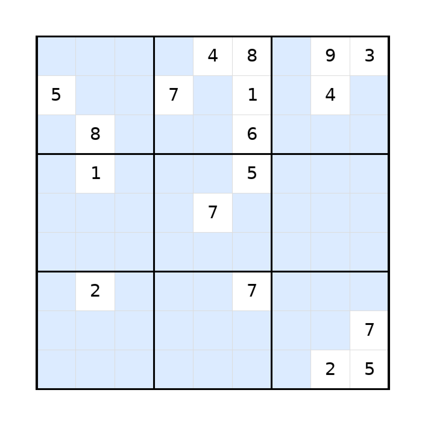 Sudoku-Rätsel Sudoku 9x9 (schwer) für Erwachsene aus der Kategorie Sudoku - kostenlos ausdrucken