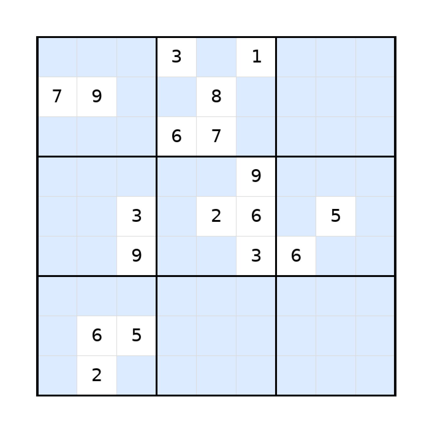 Sudoku-Rätsel Sudoku 9x9 (schwer) für Erwachsene aus der Kategorie Sudoku - kostenlos ausdrucken