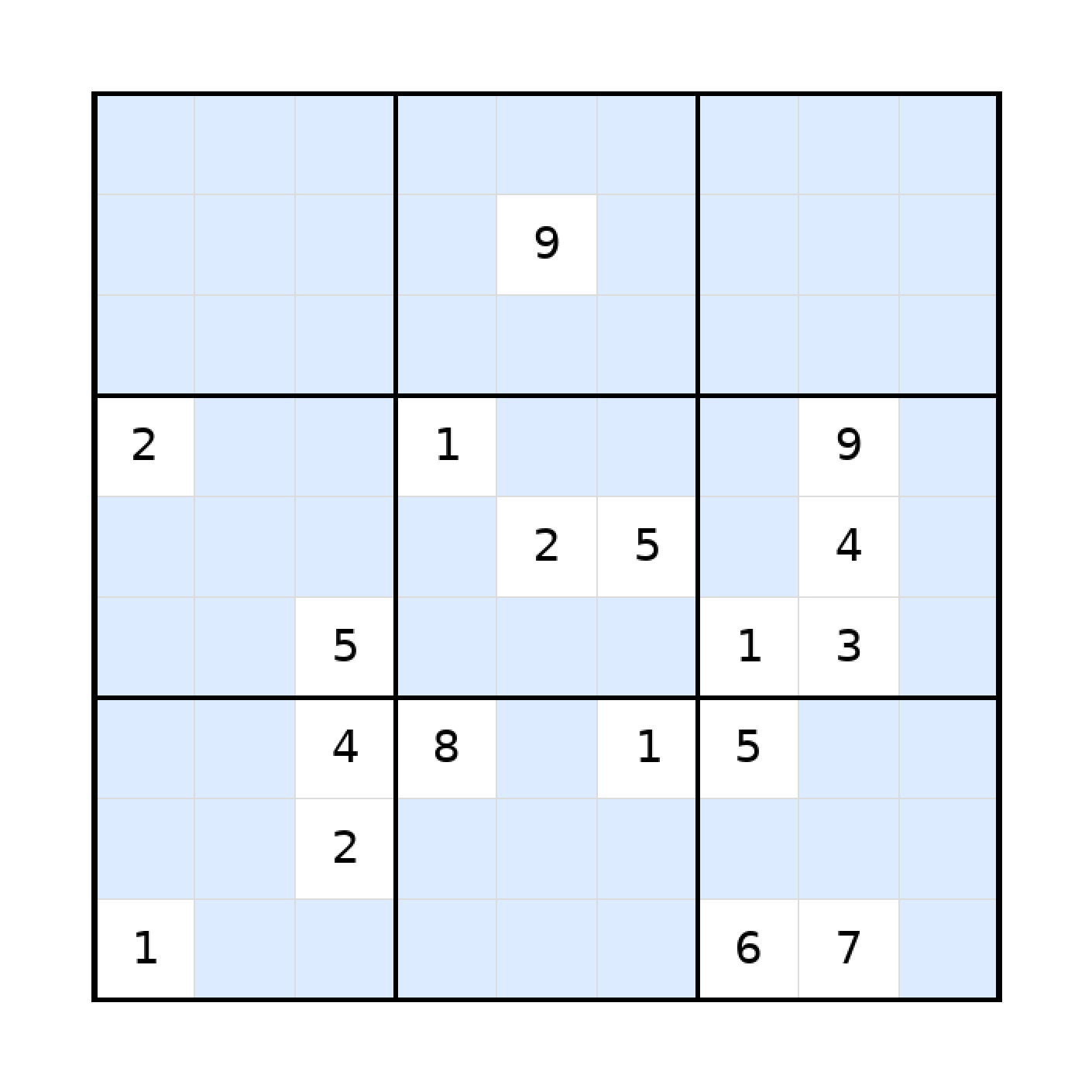 Sudoku-Rätsel Sudoku 9x9 (schwer) für Erwachsene aus der Kategorie Sudoku - kostenlos ausdrucken