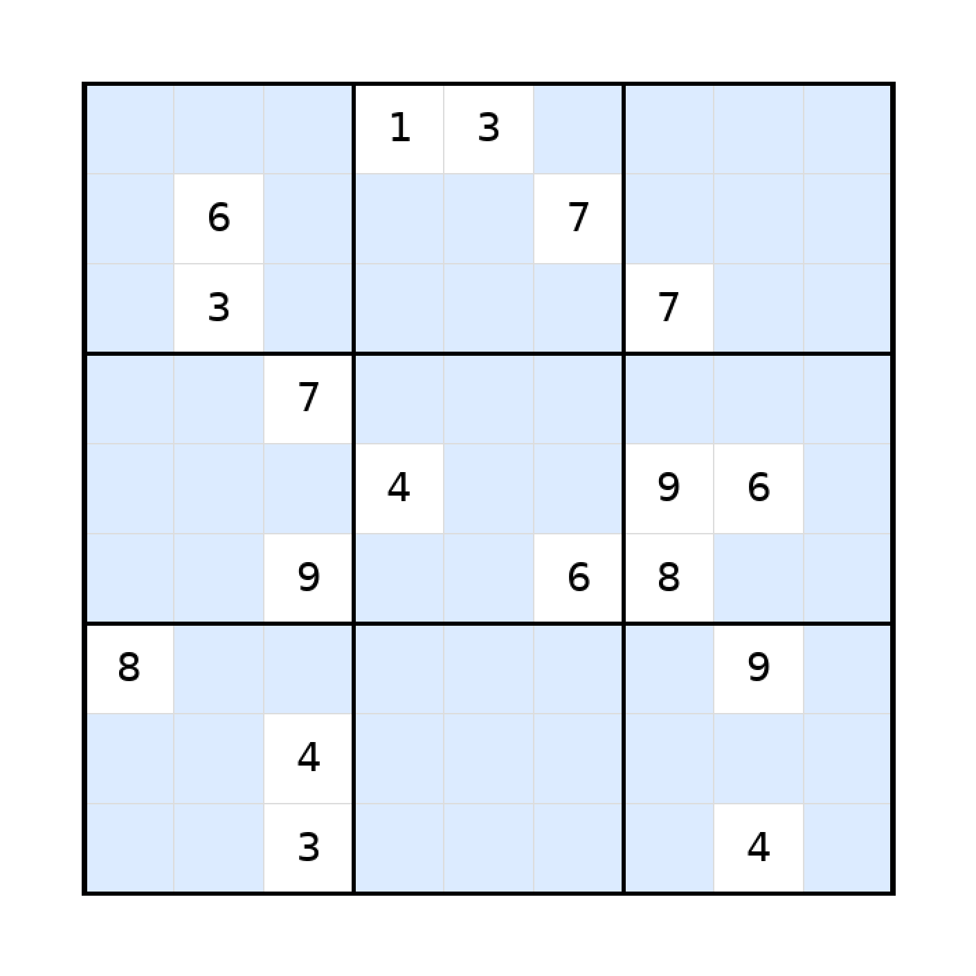 Sudoku-Rätsel Sudoku 9x9 (schwer) für Erwachsene aus der Kategorie Sudoku - kostenlos ausdrucken