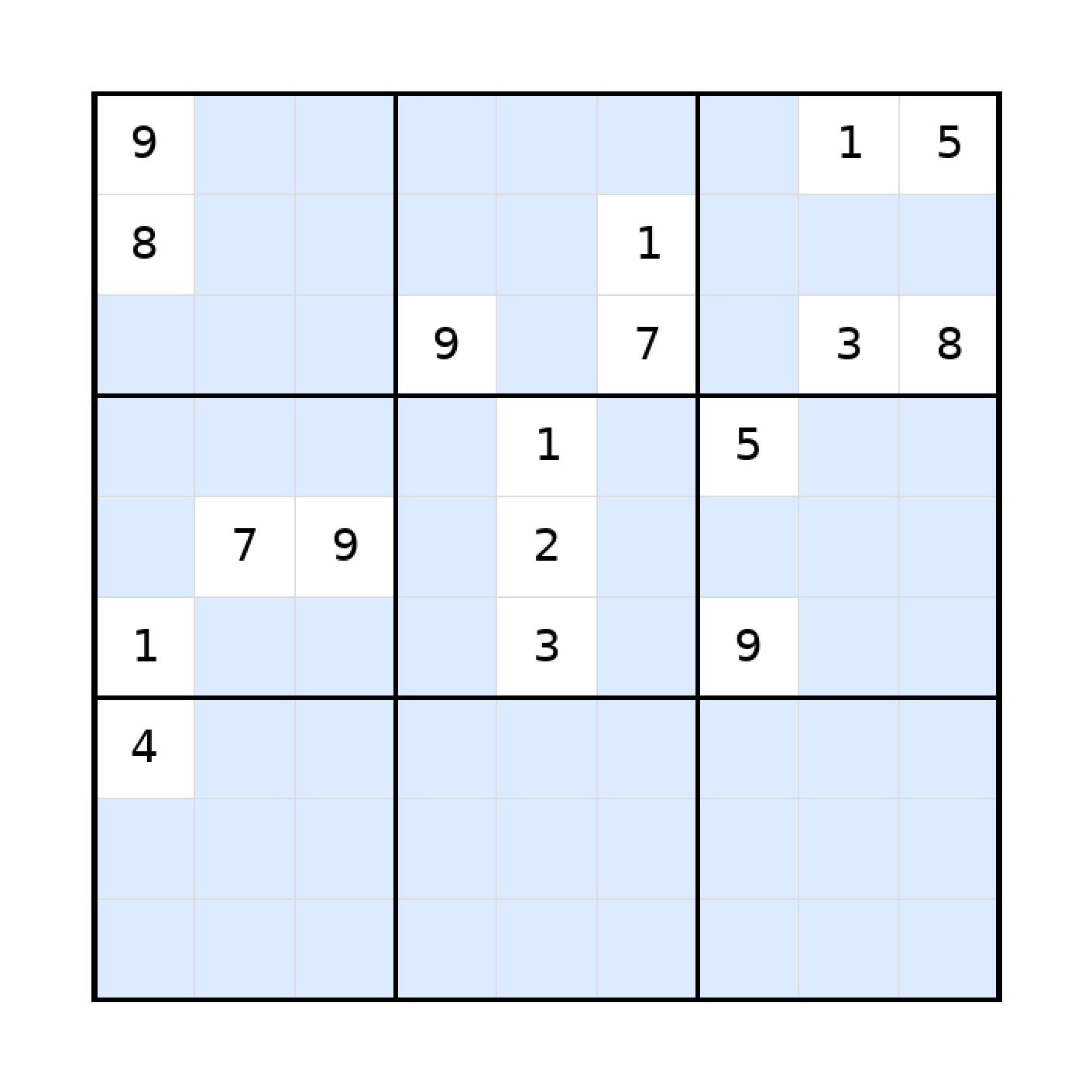 Sudoku-Rätsel Sudoku 9x9 (schwer) für Erwachsene aus der Kategorie Sudoku - kostenlos ausdrucken