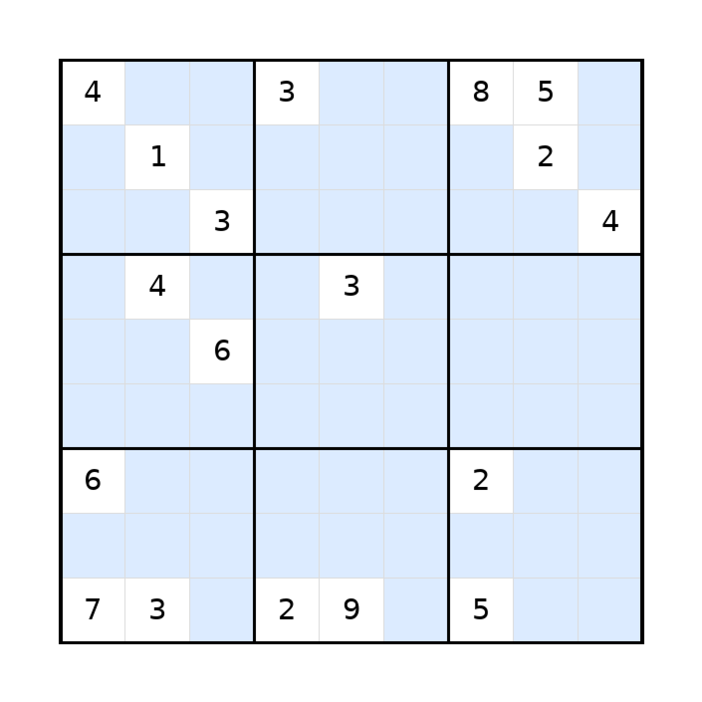 Sudoku-Rätsel Sudoku 9x9 (schwer) für Erwachsene aus der Kategorie Sudoku - kostenlos ausdrucken
