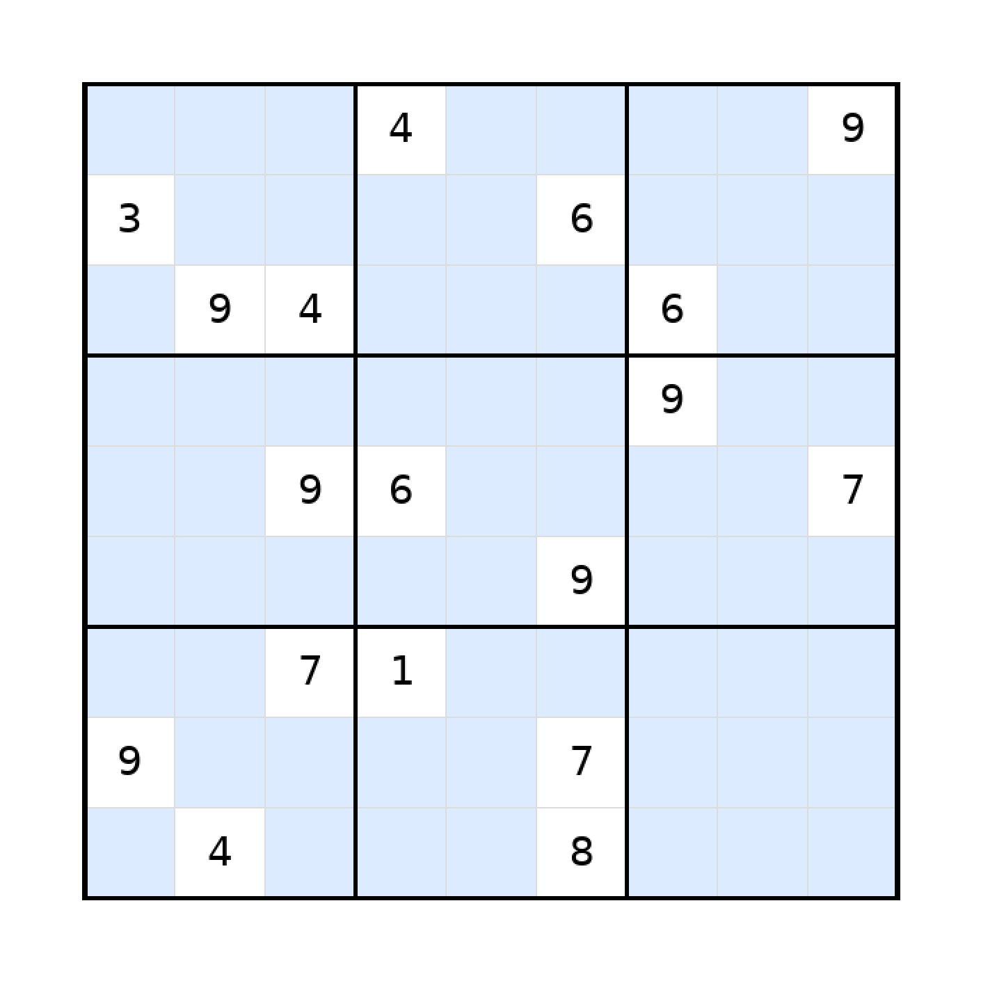 Sudoku-Rätsel Sudoku 9x9 (schwer) für Erwachsene aus der Kategorie Sudoku - kostenlos ausdrucken
