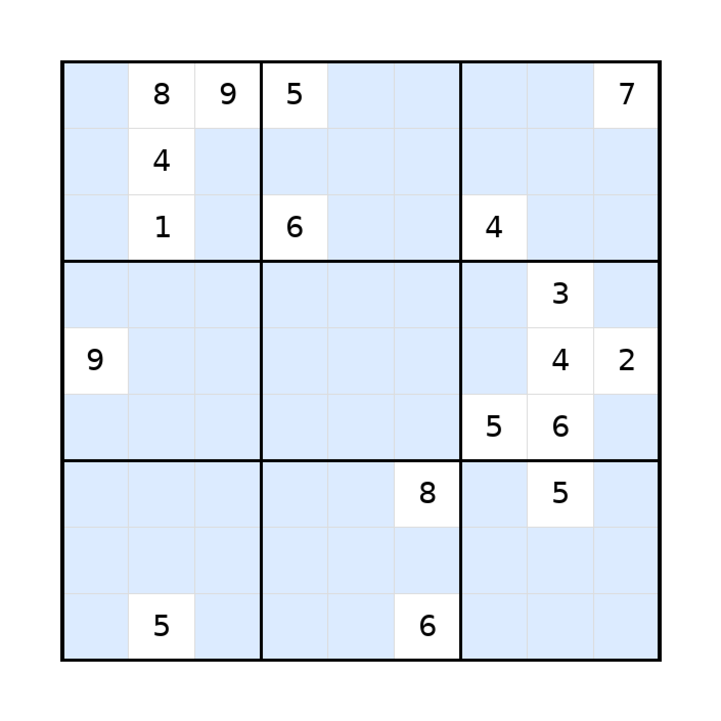 Sudoku-Rätsel Sudoku 9x9 (schwer) für Erwachsene aus der Kategorie Sudoku - kostenlos ausdrucken