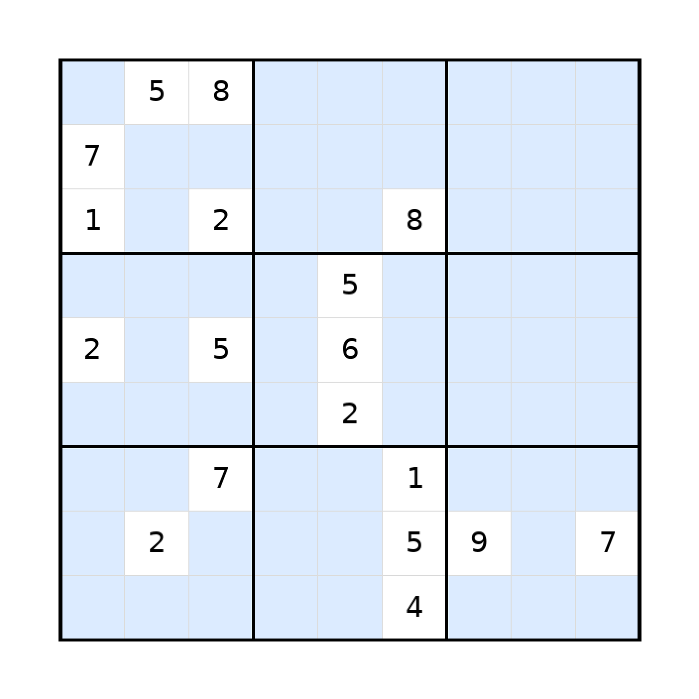 Sudoku-Rätsel Sudoku 9x9 (schwer) für Erwachsene aus der Kategorie Sudoku - kostenlos ausdrucken