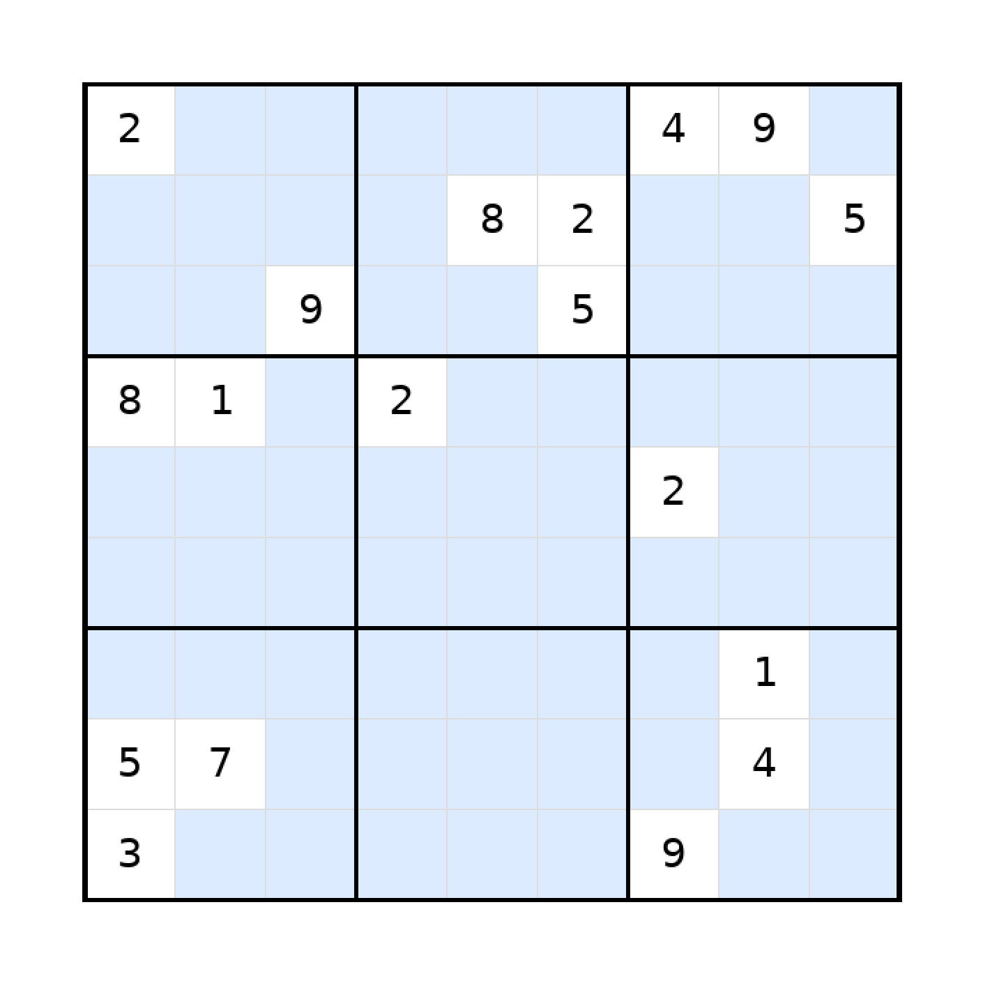 Sudoku-Rätsel Sudoku 9x9 (schwer) für Erwachsene aus der Kategorie Sudoku - kostenlos ausdrucken