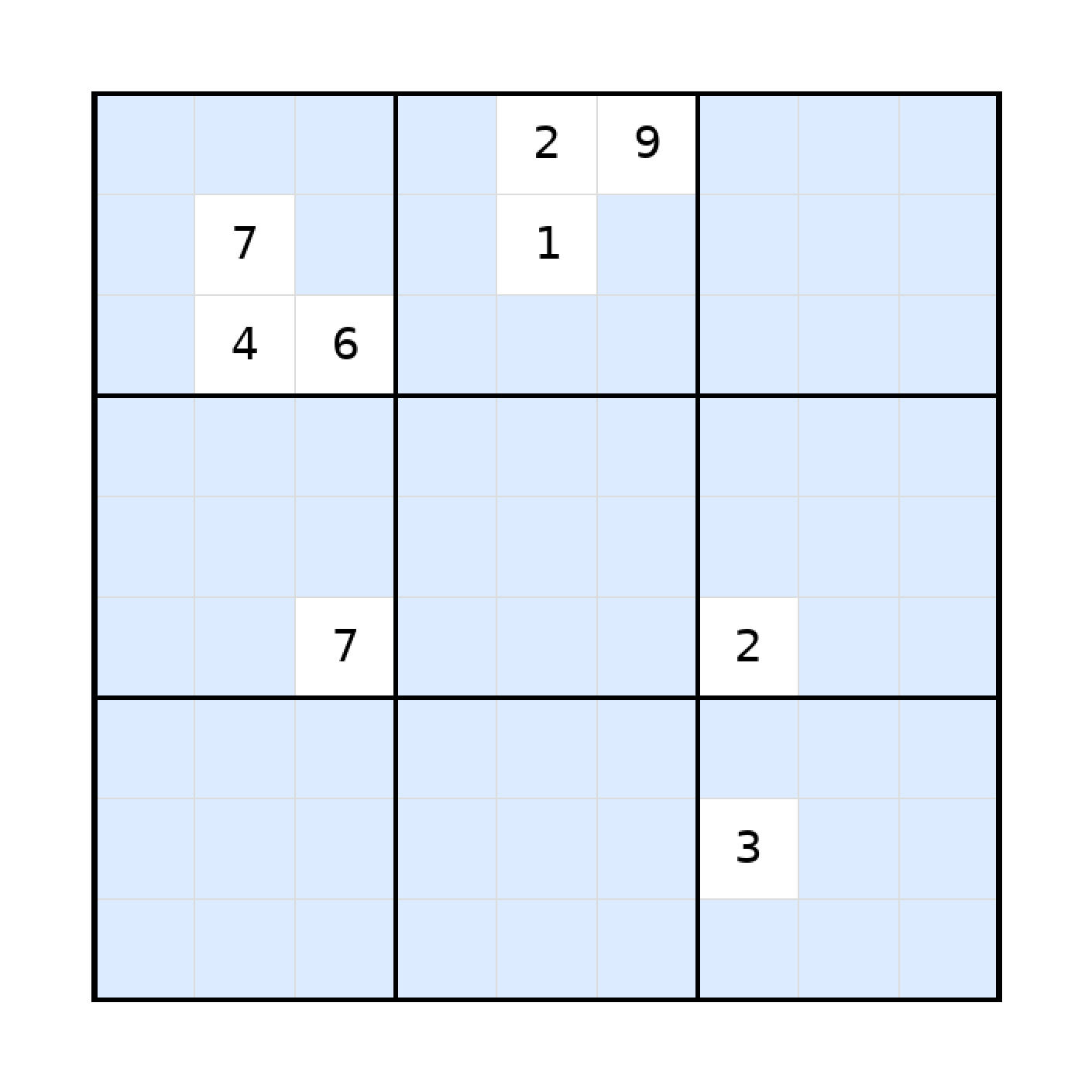 Sudoku-Rätsel Sudoku 9x9 (schwer) für Erwachsene aus der Kategorie Sudoku - kostenlos ausdrucken