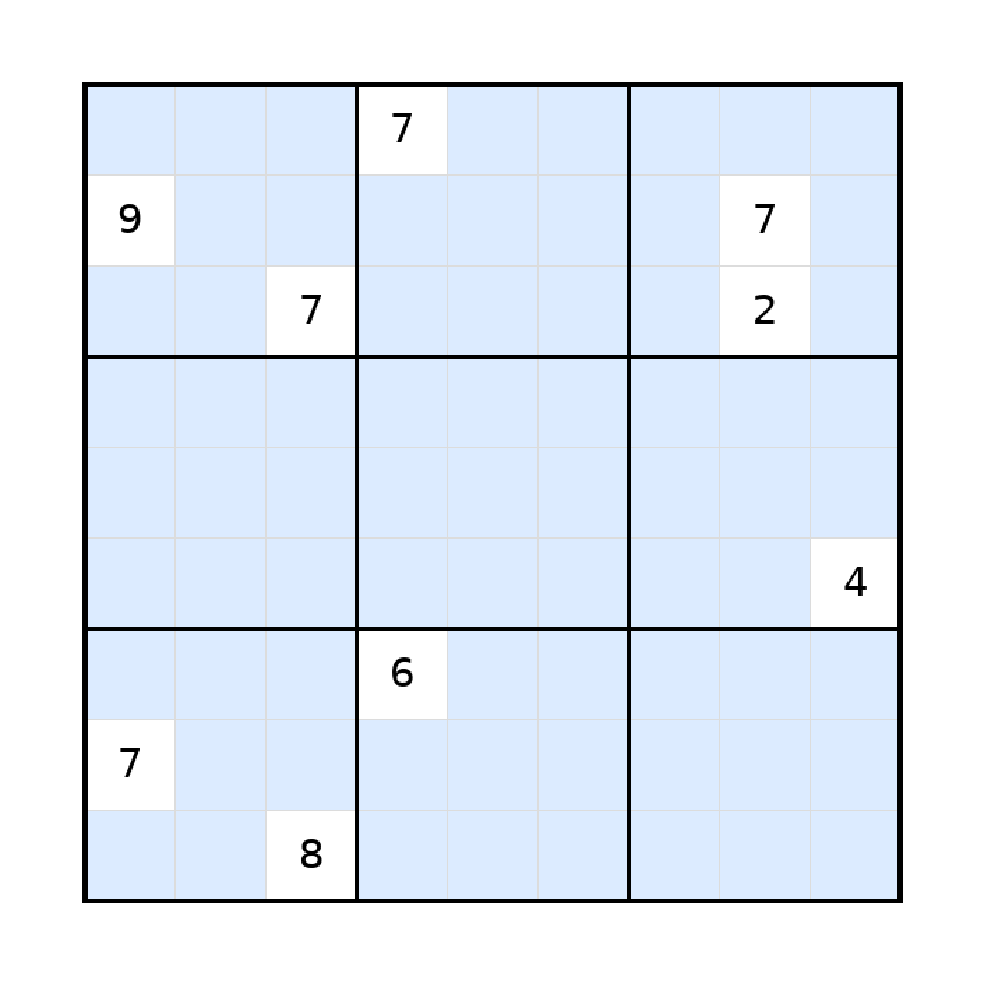 Sudoku-Rätsel Sudoku 9x9 (schwer) für Erwachsene aus der Kategorie Sudoku - kostenlos ausdrucken