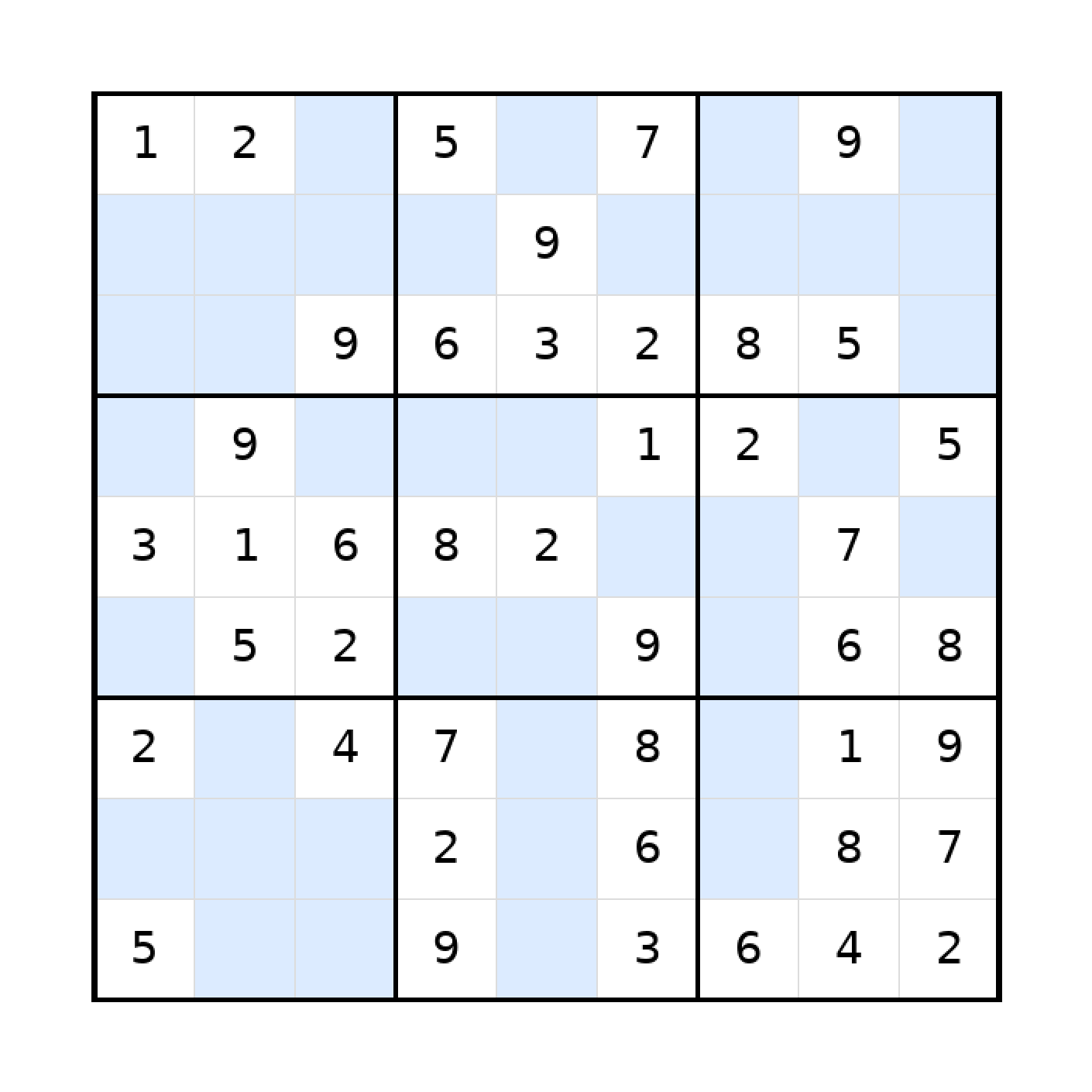 Sudoku-Rätsel Sudoku 9x9 (leicht) für Erwachsene aus der Kategorie Sudoku - kostenlos ausdrucken