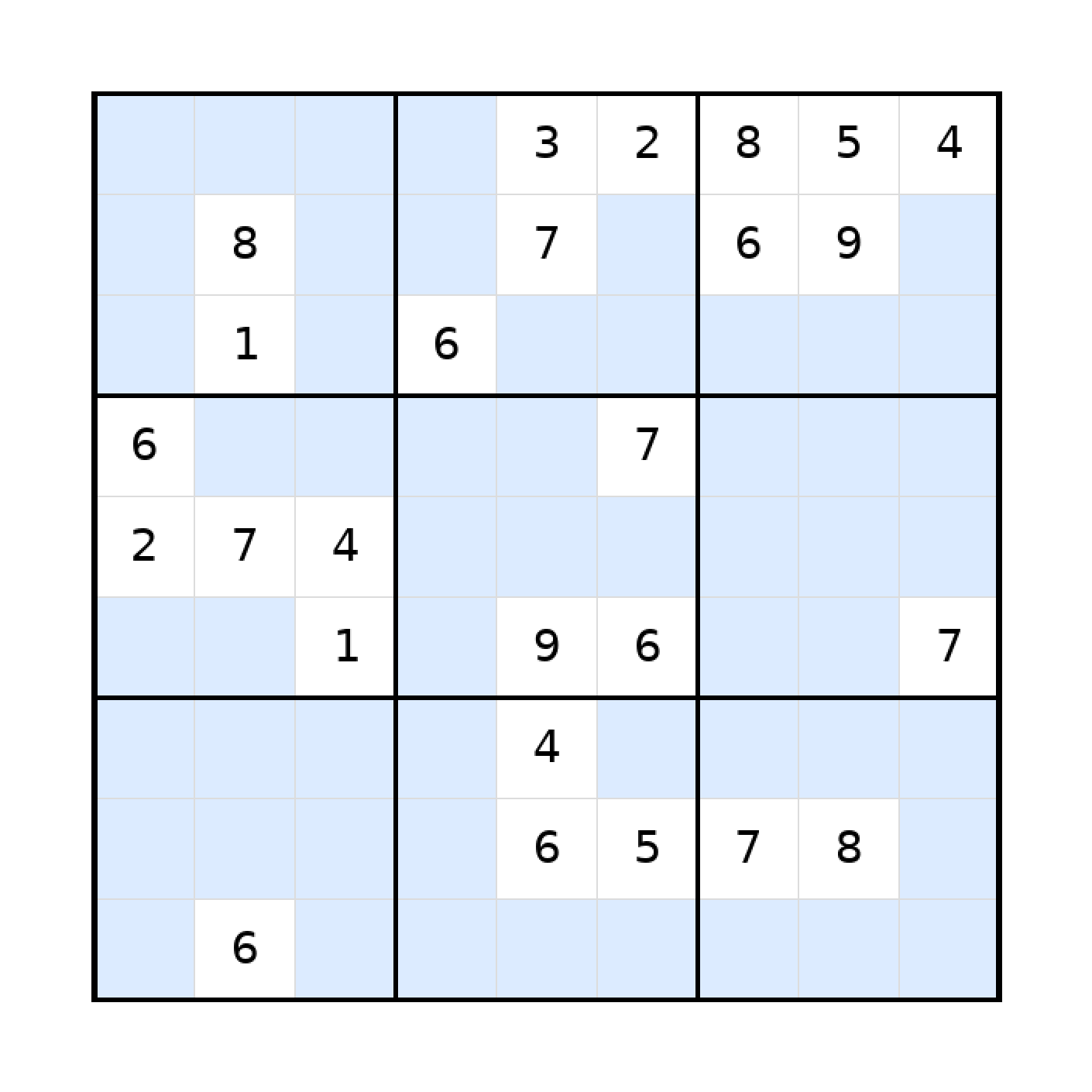 Sudoku-Rätsel Sudoku 9x9 (mittel) für Erwachsene aus der Kategorie Sudoku - kostenlos ausdrucken