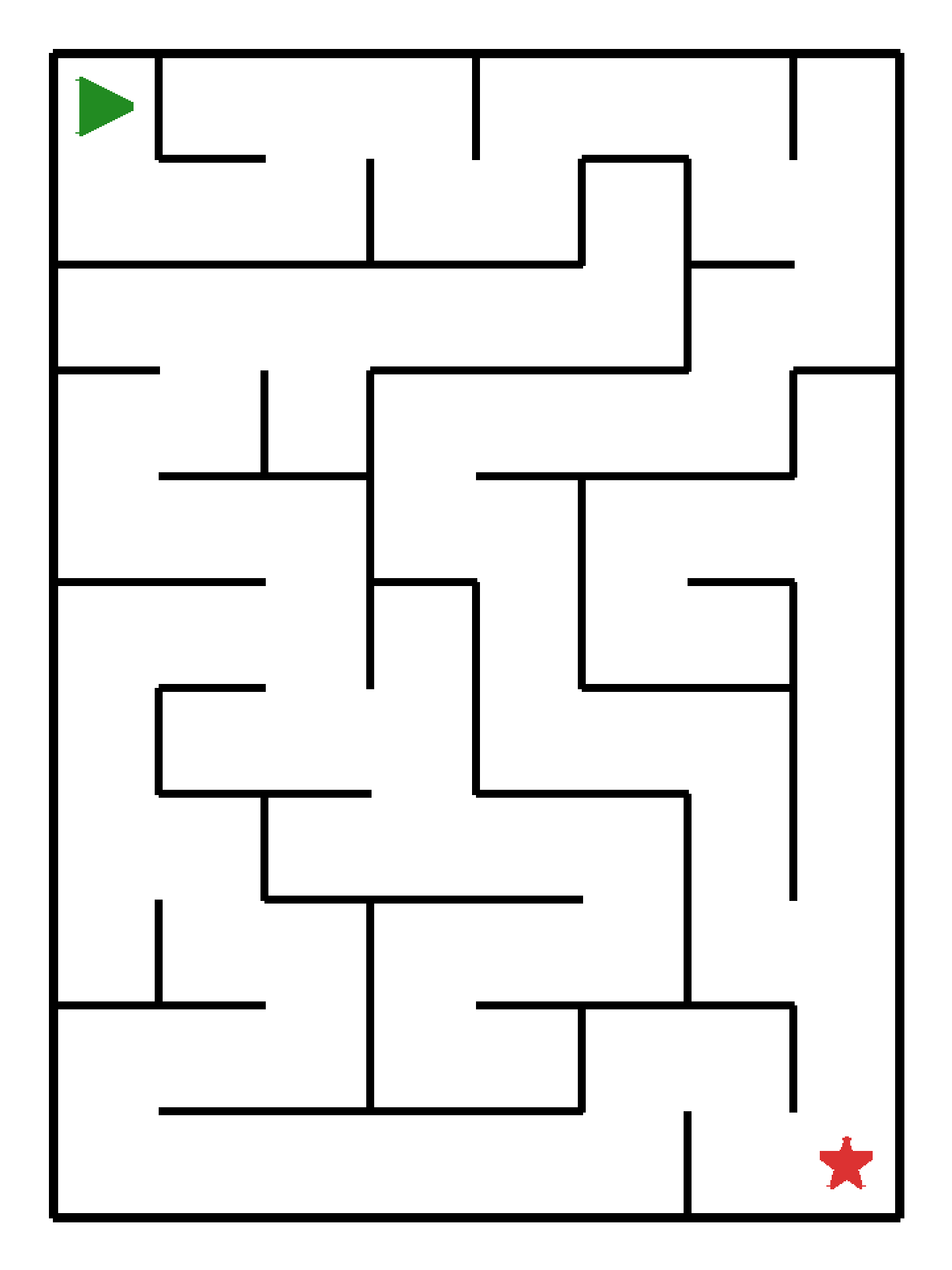 Labyrinth-Rätsel Labyrinth (leicht) für Kindergarten aus der Kategorie Labyrinth - kostenlos ausdrucken