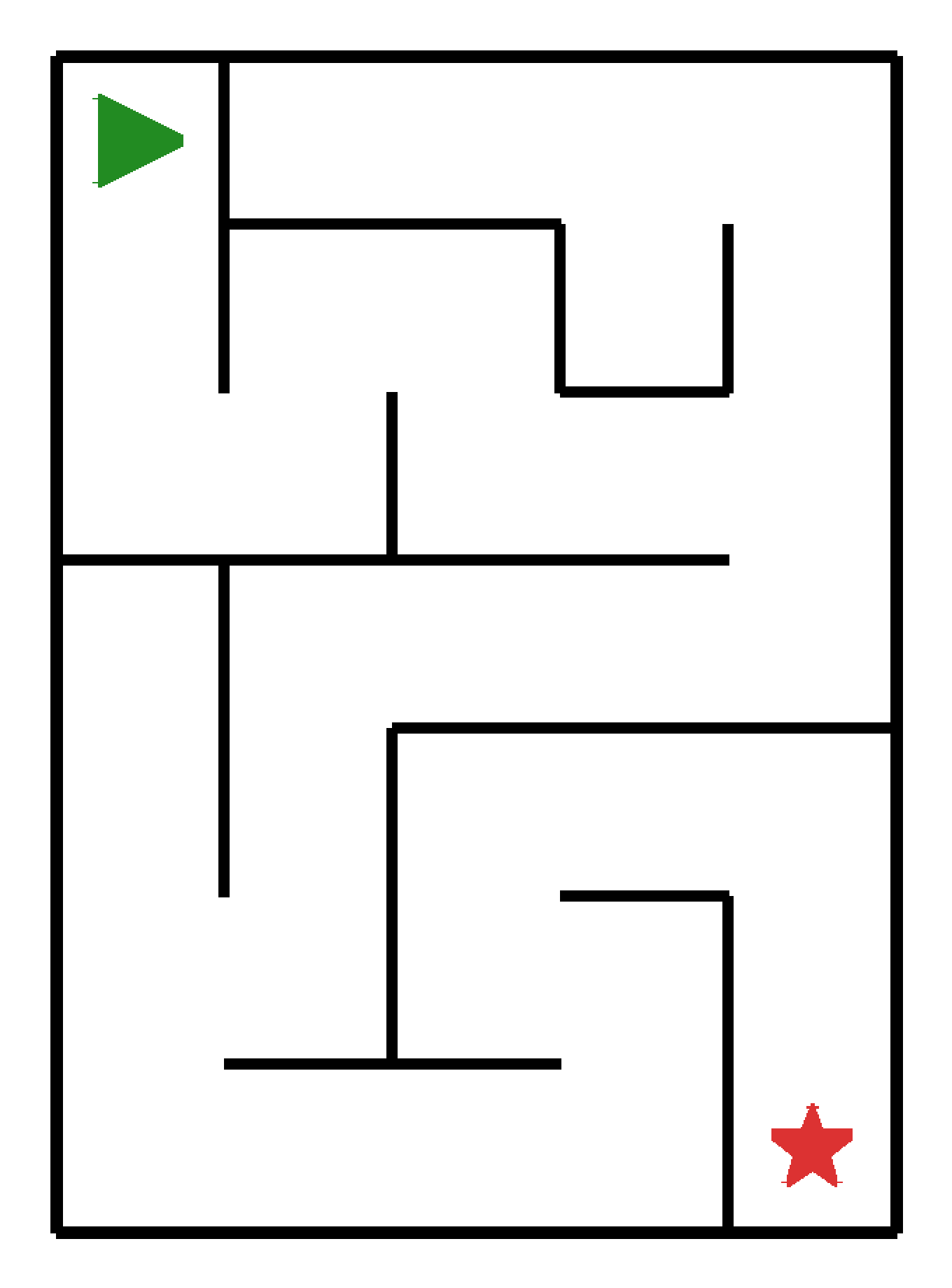 Labyrinth-Rätsel Labyrinth (leicht) für Kindergarten aus der Kategorie Labyrinth - kostenlos ausdrucken