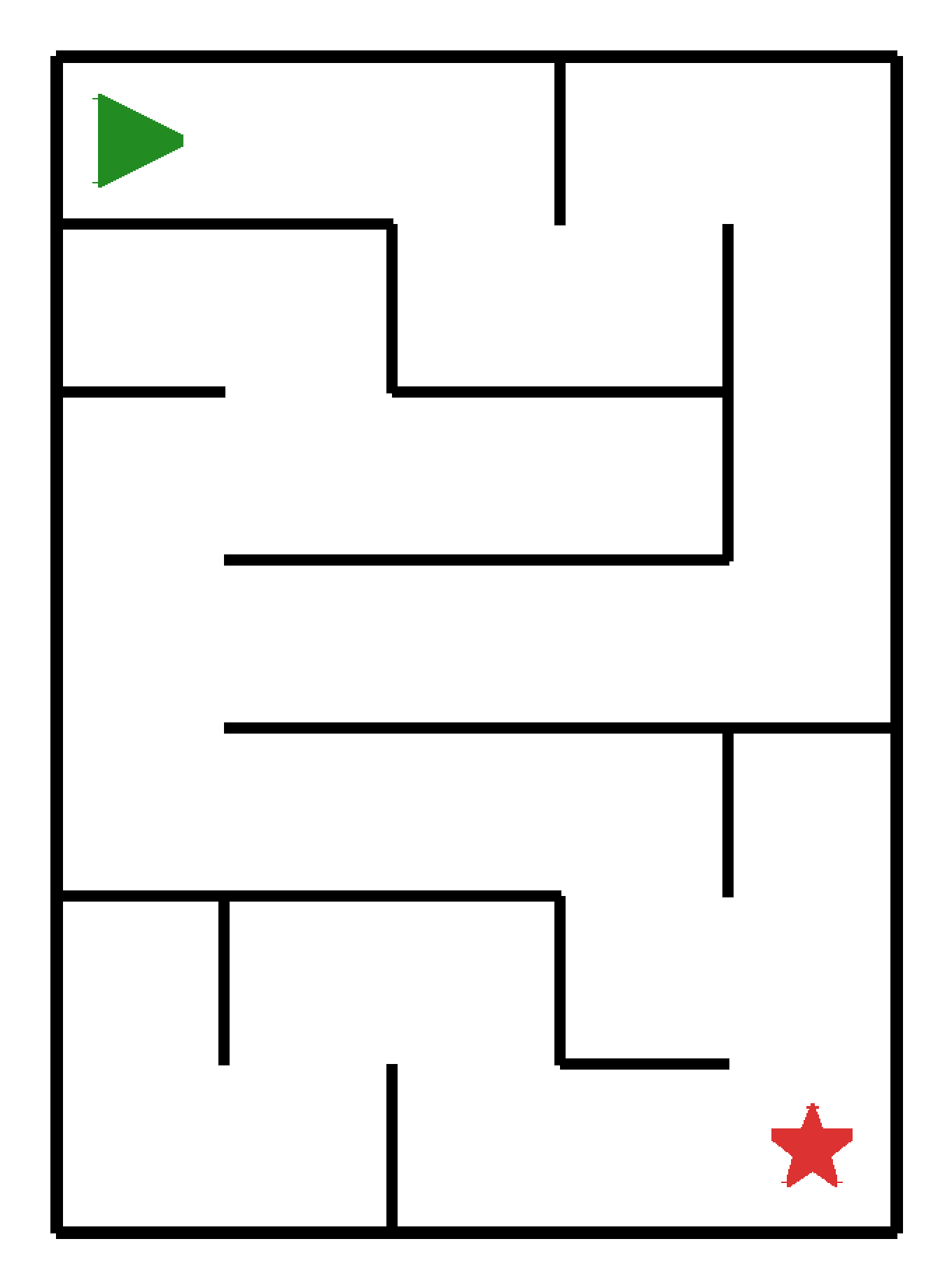 Labyrinth-Rätsel Labyrinth (leicht) für Kindergarten aus der Kategorie Labyrinth - kostenlos ausdrucken