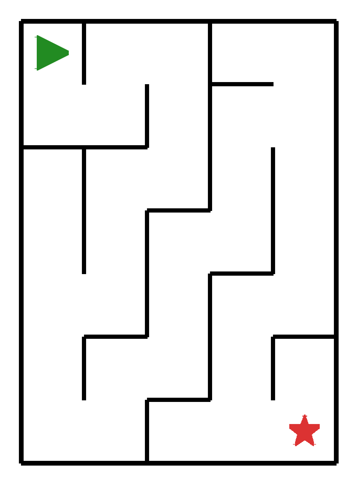 Labyrinth-Rätsel Labyrinth (leicht) für Kindergarten aus der Kategorie Labyrinth - kostenlos ausdrucken