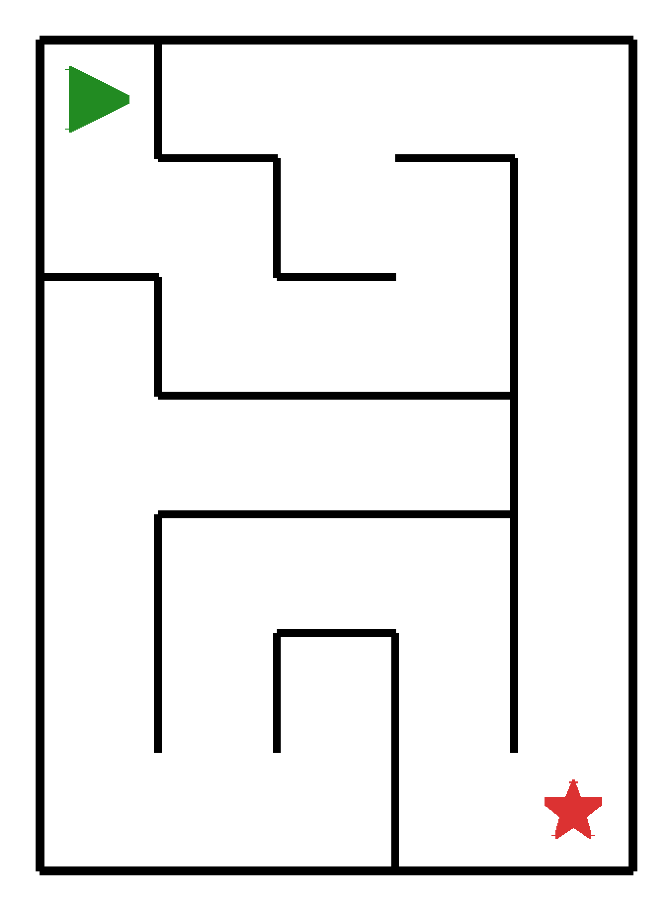 Labyrinth-Rätsel Labyrinth (leicht) für Kindergarten aus der Kategorie Labyrinth - kostenlos ausdrucken