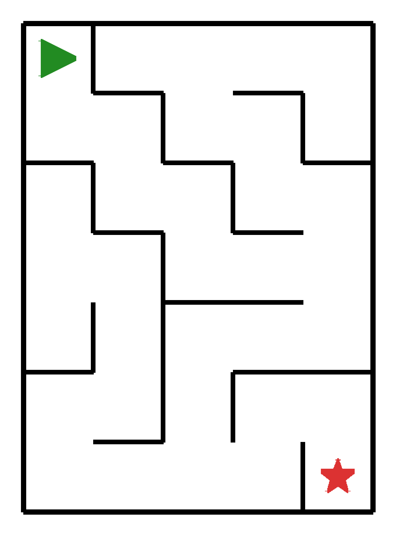 Labyrinth-Rätsel Labyrinth (leicht) für Kindergarten aus der Kategorie Labyrinth - kostenlos ausdrucken