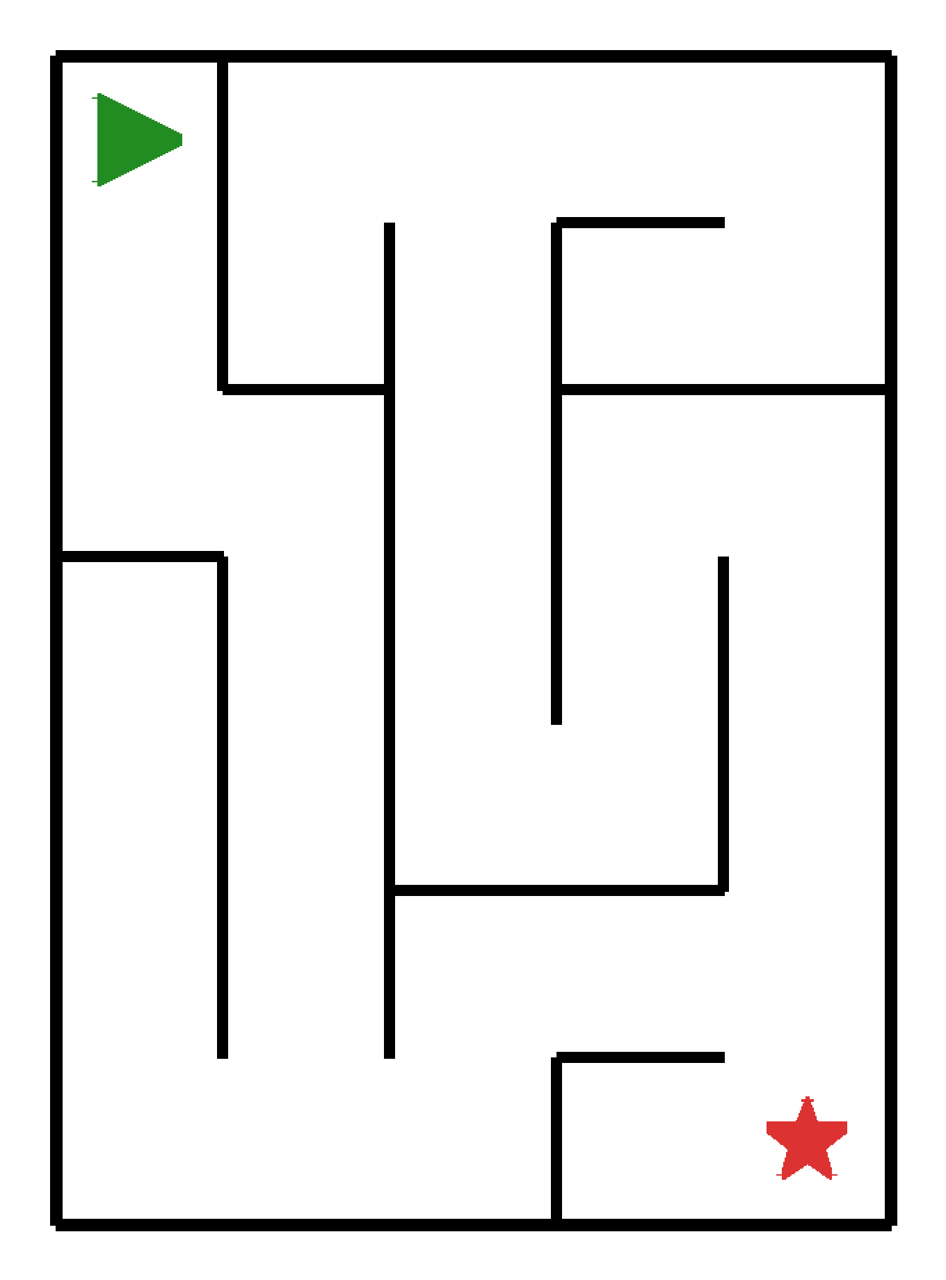 Labyrinth-Rätsel Labyrinth (leicht) für Kindergarten aus der Kategorie Labyrinth - kostenlos ausdrucken