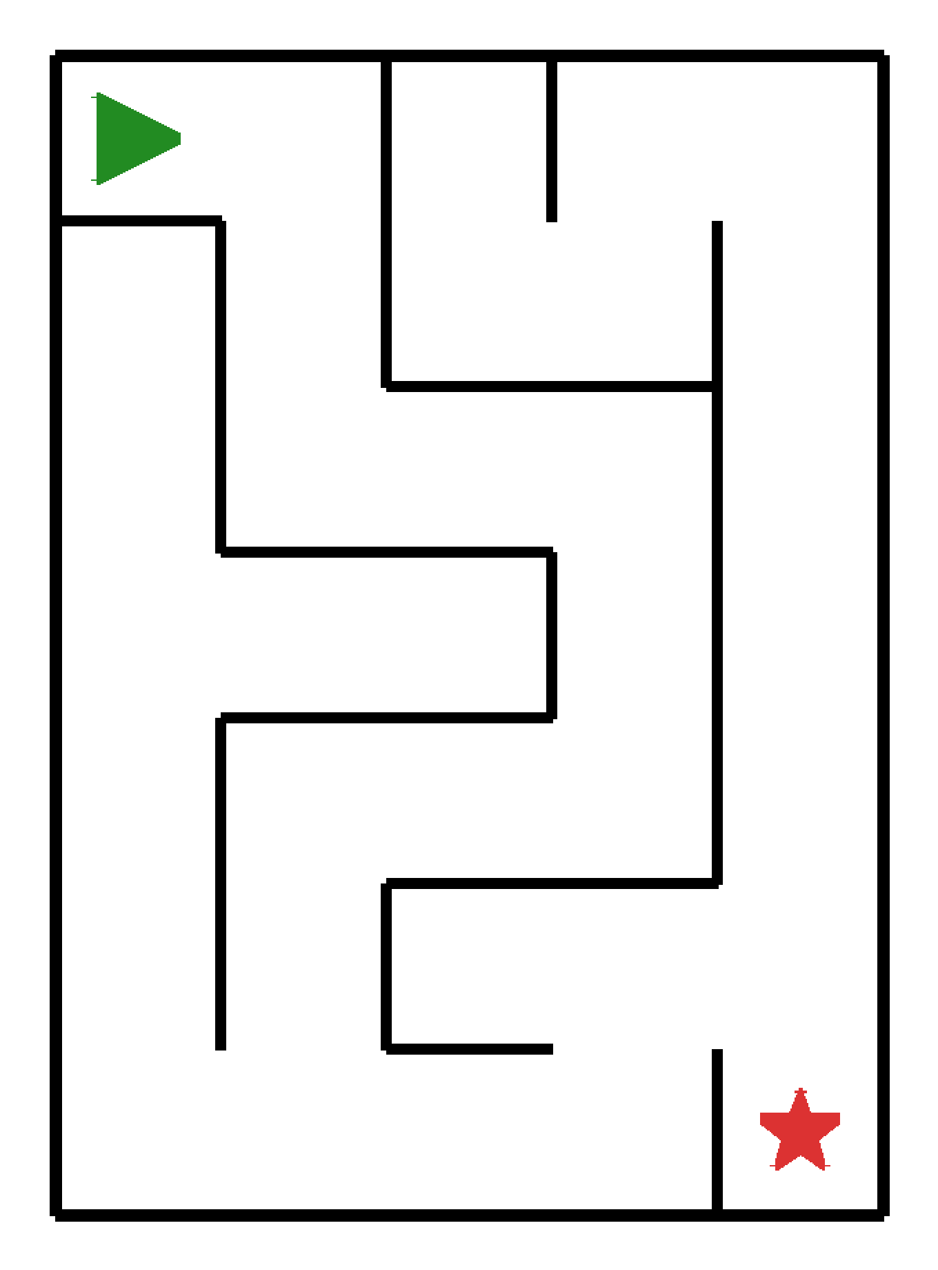 Labyrinth-Rätsel Labyrinth (leicht) für Kindergarten aus der Kategorie Labyrinth - kostenlos ausdrucken