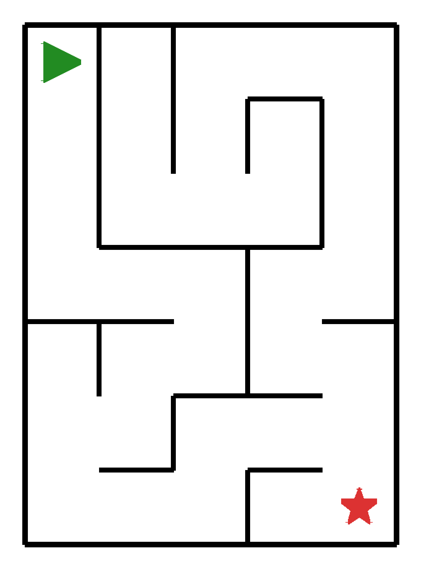 Labyrinth-Rätsel Labyrinth (leicht) für Kindergarten aus der Kategorie Labyrinth - kostenlos ausdrucken