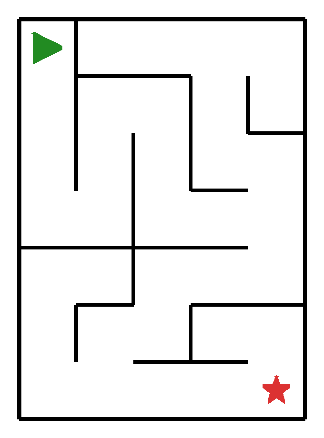 Labyrinth-Rätsel Labyrinth (leicht) für Kindergarten aus der Kategorie Labyrinth - kostenlos ausdrucken