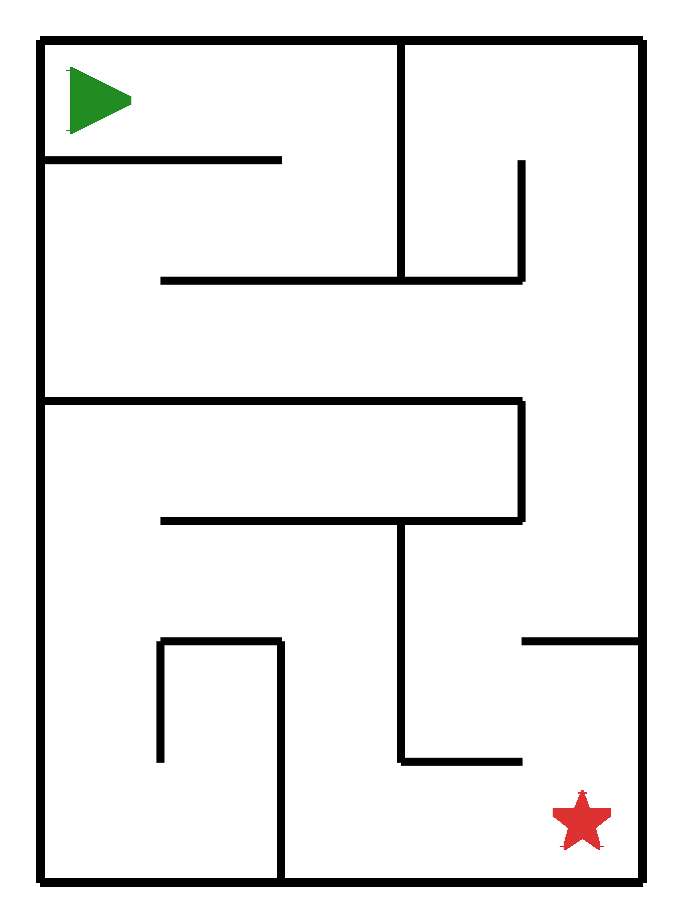 Labyrinth-Rätsel Labyrinth (leicht) für Kindergarten aus der Kategorie Labyrinth - kostenlos ausdrucken