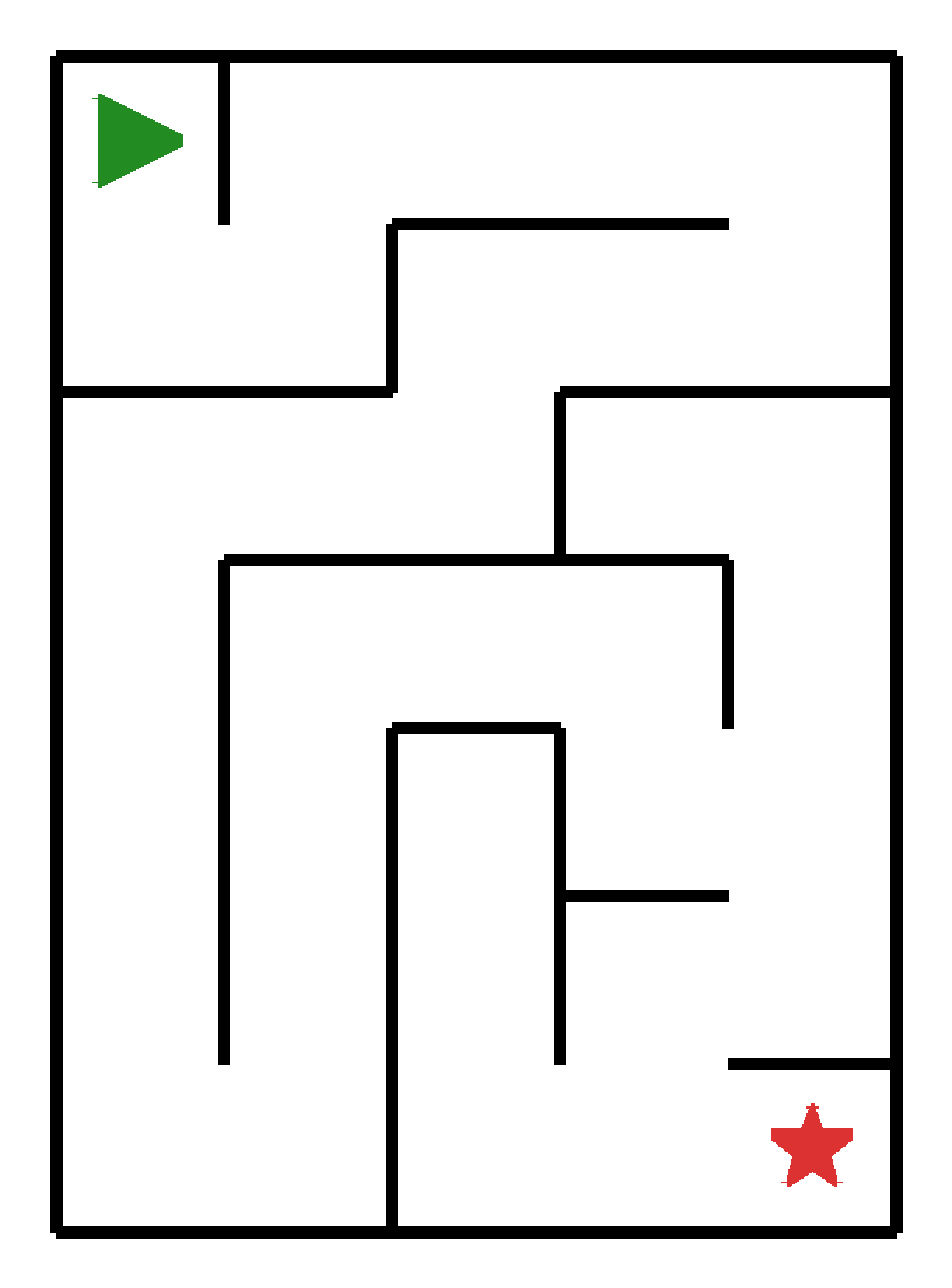 Labyrinth-Rätsel Labyrinth (leicht) für Kindergarten aus der Kategorie Labyrinth - kostenlos ausdrucken