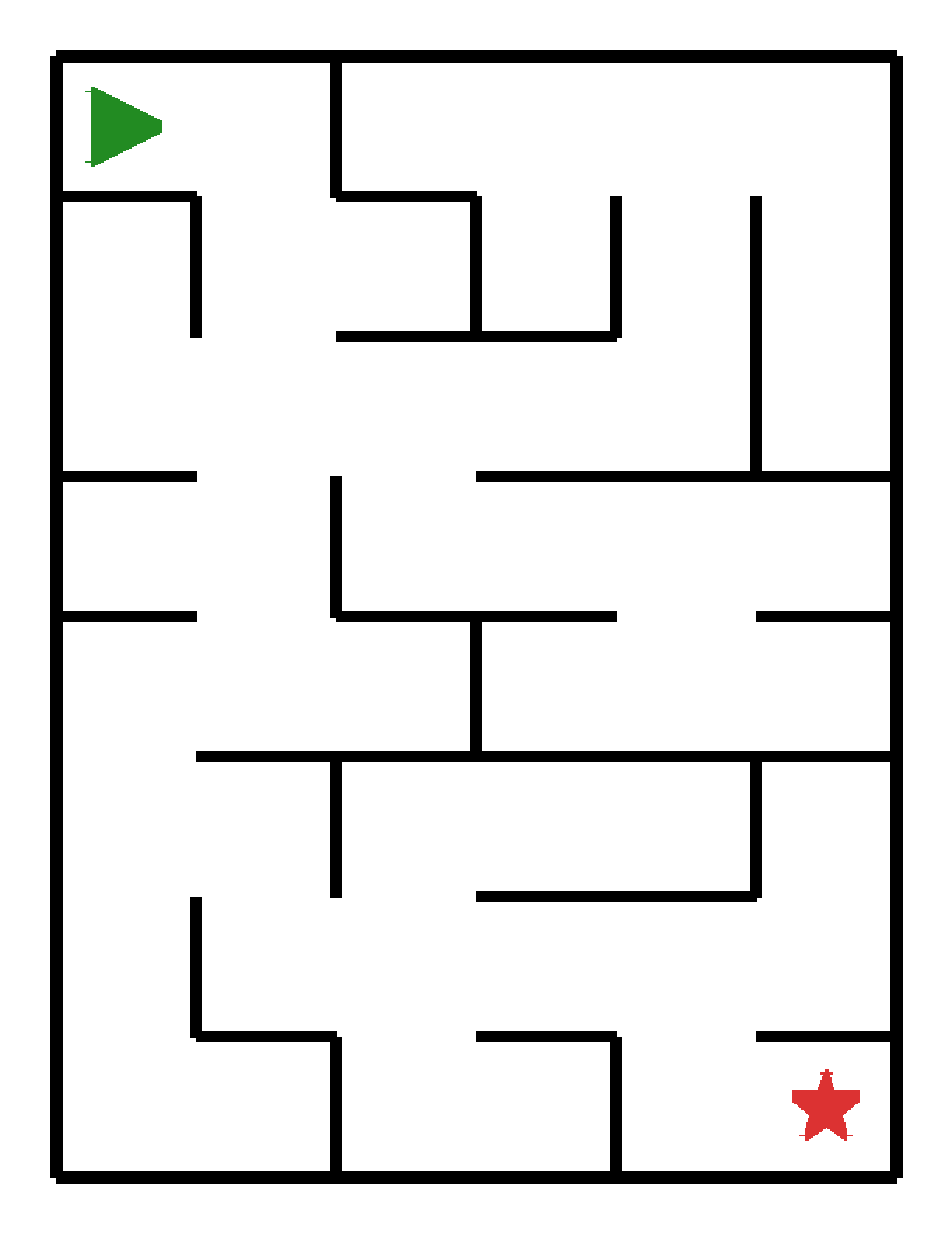 Labyrinth-Rätsel Labyrinth (mittel) für Kindergarten aus der Kategorie Labyrinth - kostenlos ausdrucken