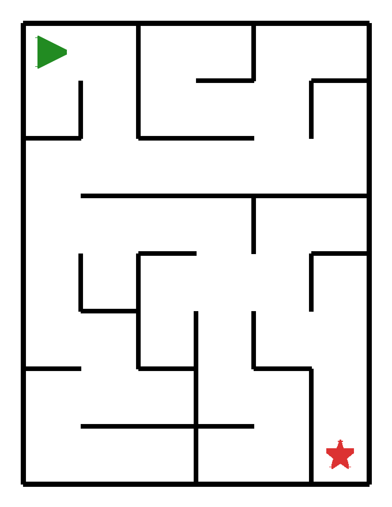 Labyrinth-Rätsel Labyrinth (mittel) für Kindergarten aus der Kategorie Labyrinth - kostenlos ausdrucken