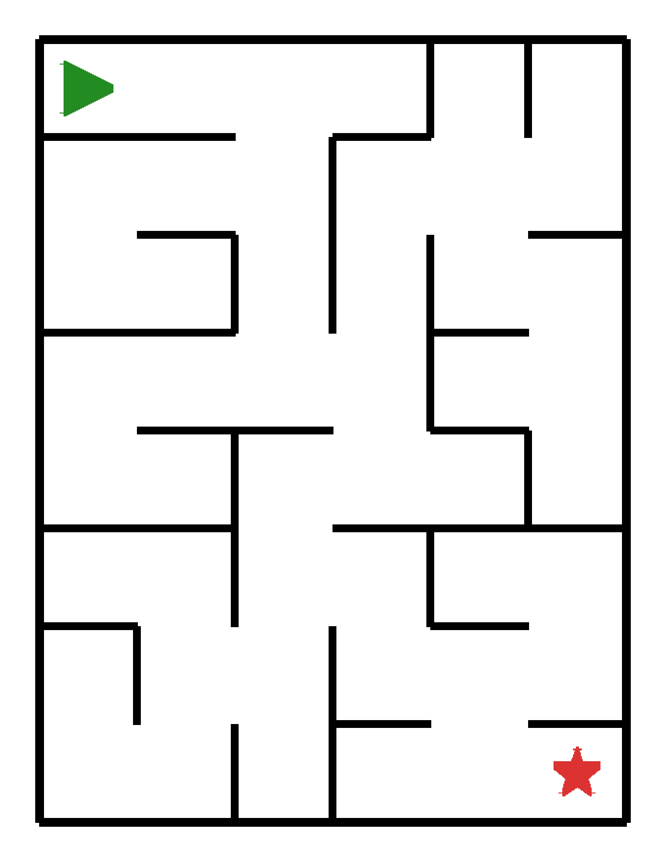 Labyrinth-Rätsel Labyrinth (mittel) für Kindergarten aus der Kategorie Labyrinth - kostenlos ausdrucken