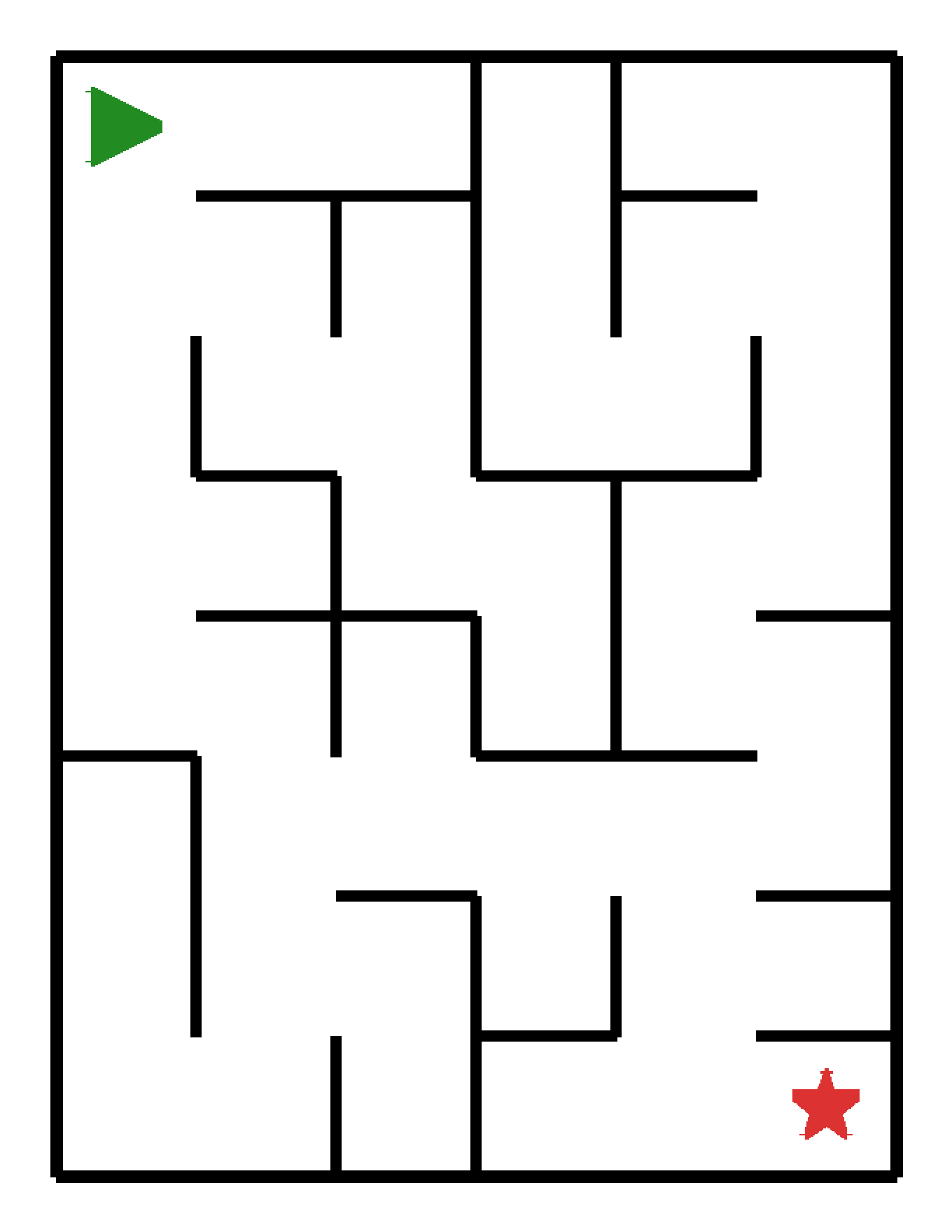 Labyrinth-Rätsel Labyrinth (mittel) für Kindergarten aus der Kategorie Labyrinth - kostenlos ausdrucken